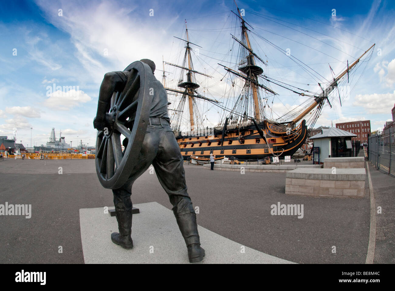 Königlichen Turnier Statue Portsmouth Stockfoto