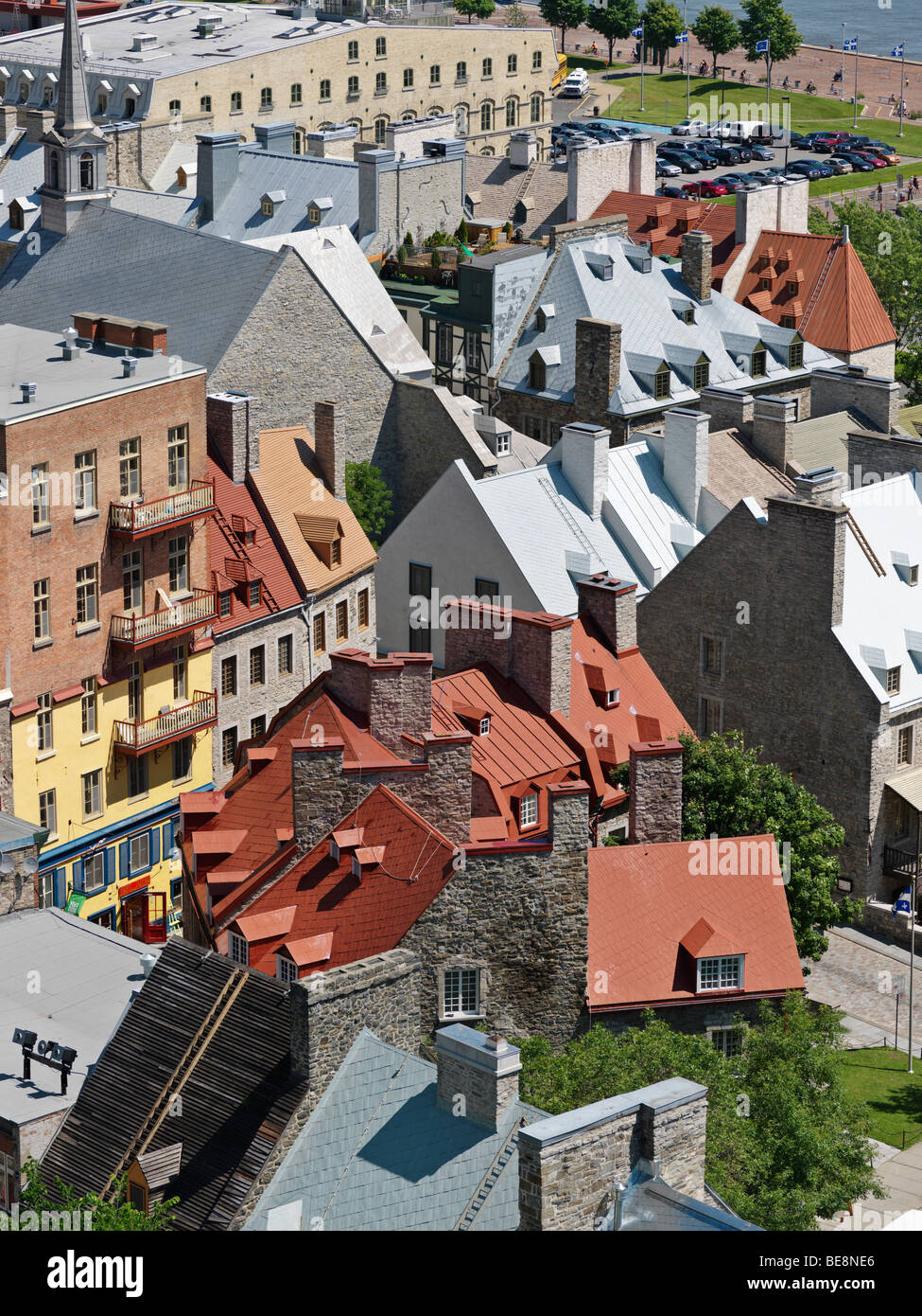Kanada Quebec Quebec Stadtansicht von Unterstadt Stockfoto