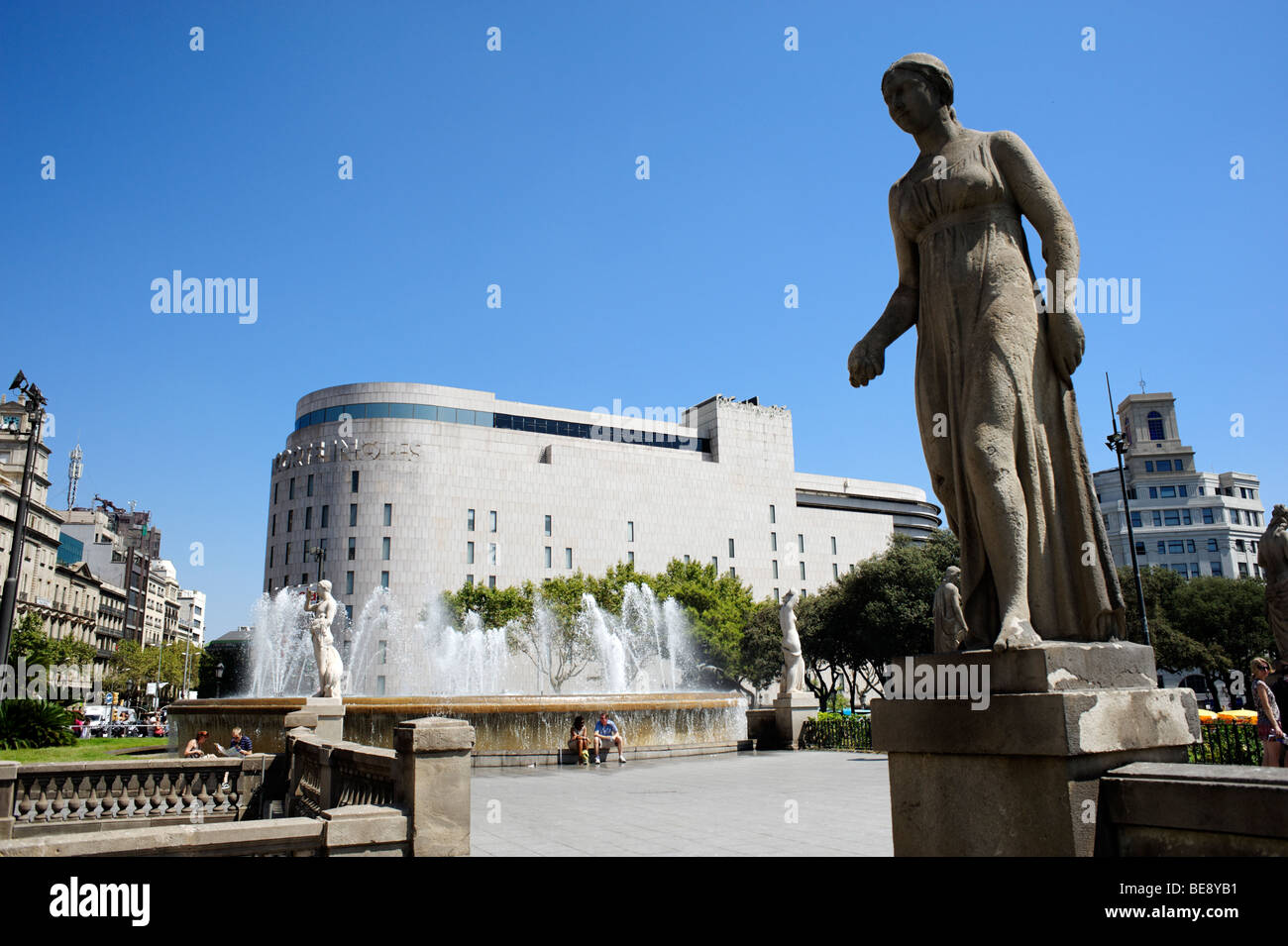 Kaufhaus El Corte Ingles. Plaça Catalunya. Barcelona. Spanien Stockfoto