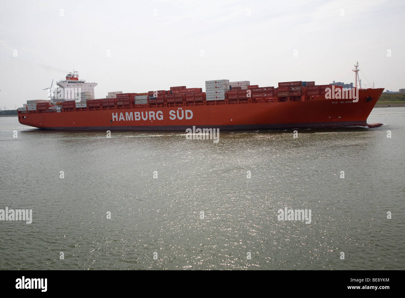 Rio Blanco, Hamburg Sud Schiff, Hafen von Rotterdam, Holland Stockfoto