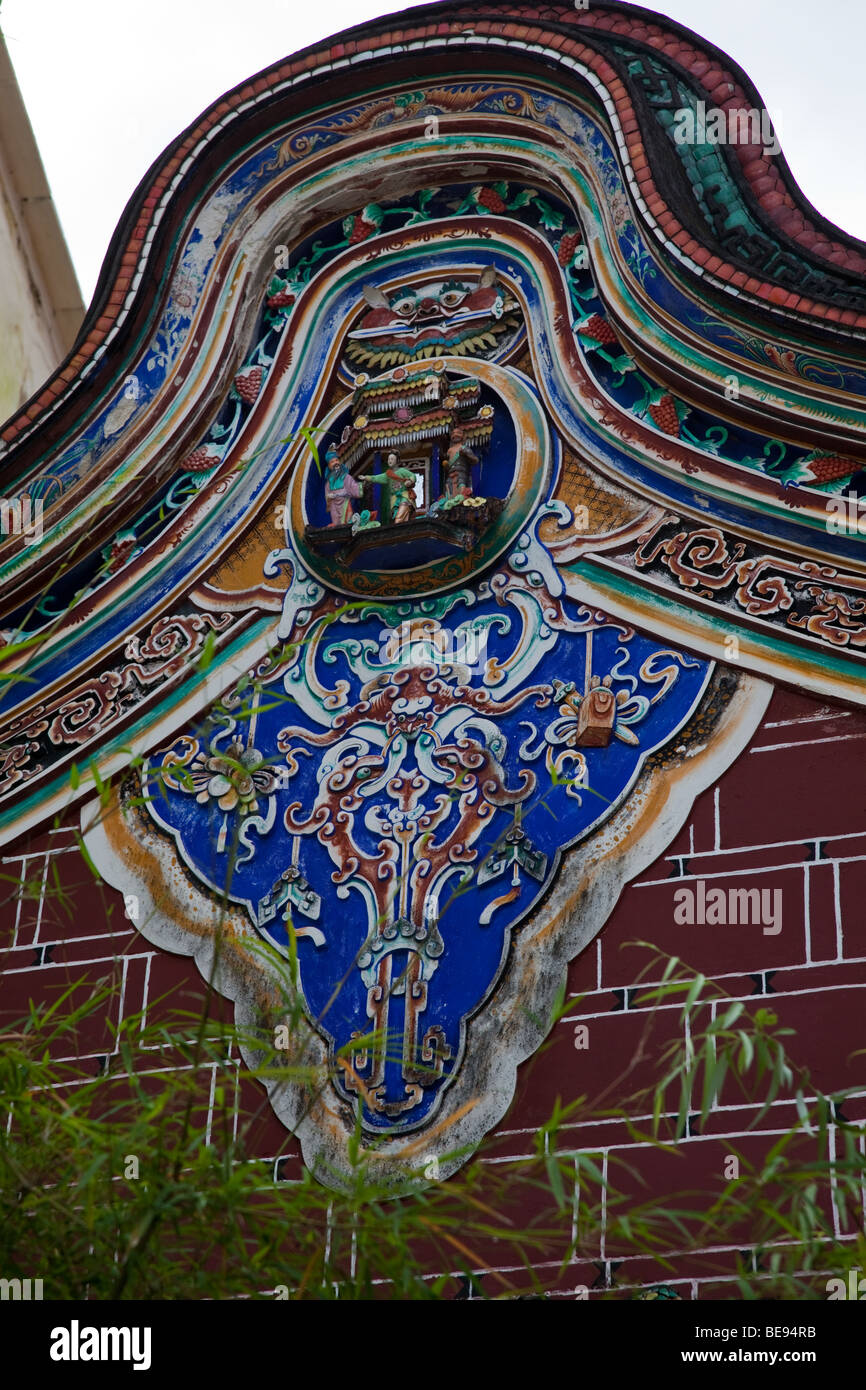 Leong San Tong Khoo Kongsi, Khoo Kongsi kurz, ist eines der markantesten chinesischer Clan-Verein-Tempel in Malaysia. Stockfoto