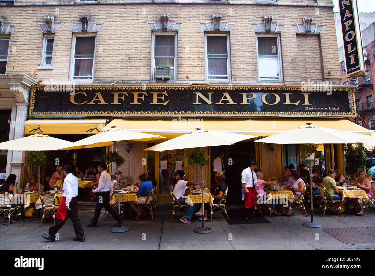 Caffe Napoli-italienisches Restaurant in Little Italy in New York City Stockfoto