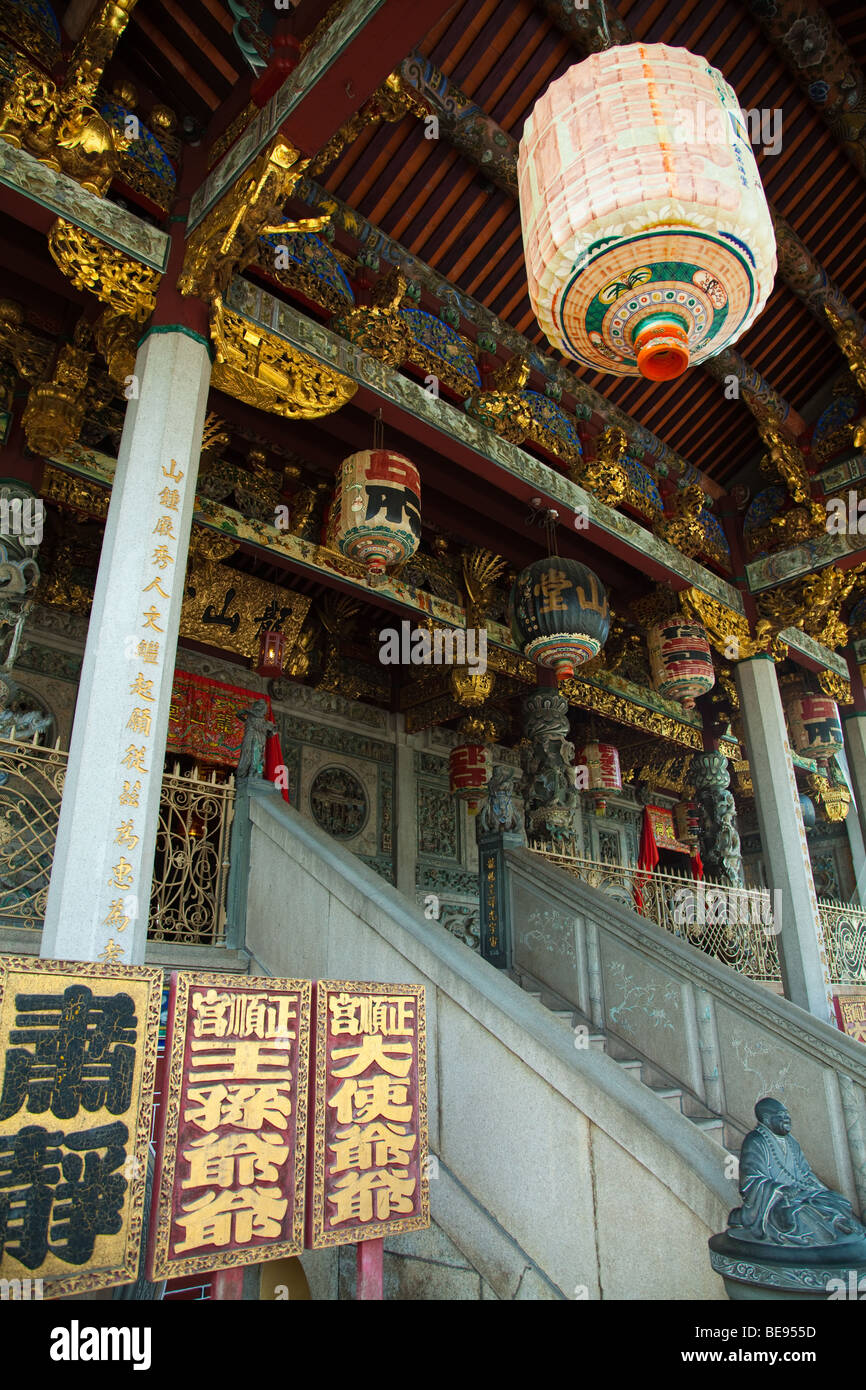 Leong San Tong Khoo Kongsi, Khoo Kongsi kurz, ist eines der markantesten chinesischer Clan-Verein-Tempel in Malaysia. Stockfoto