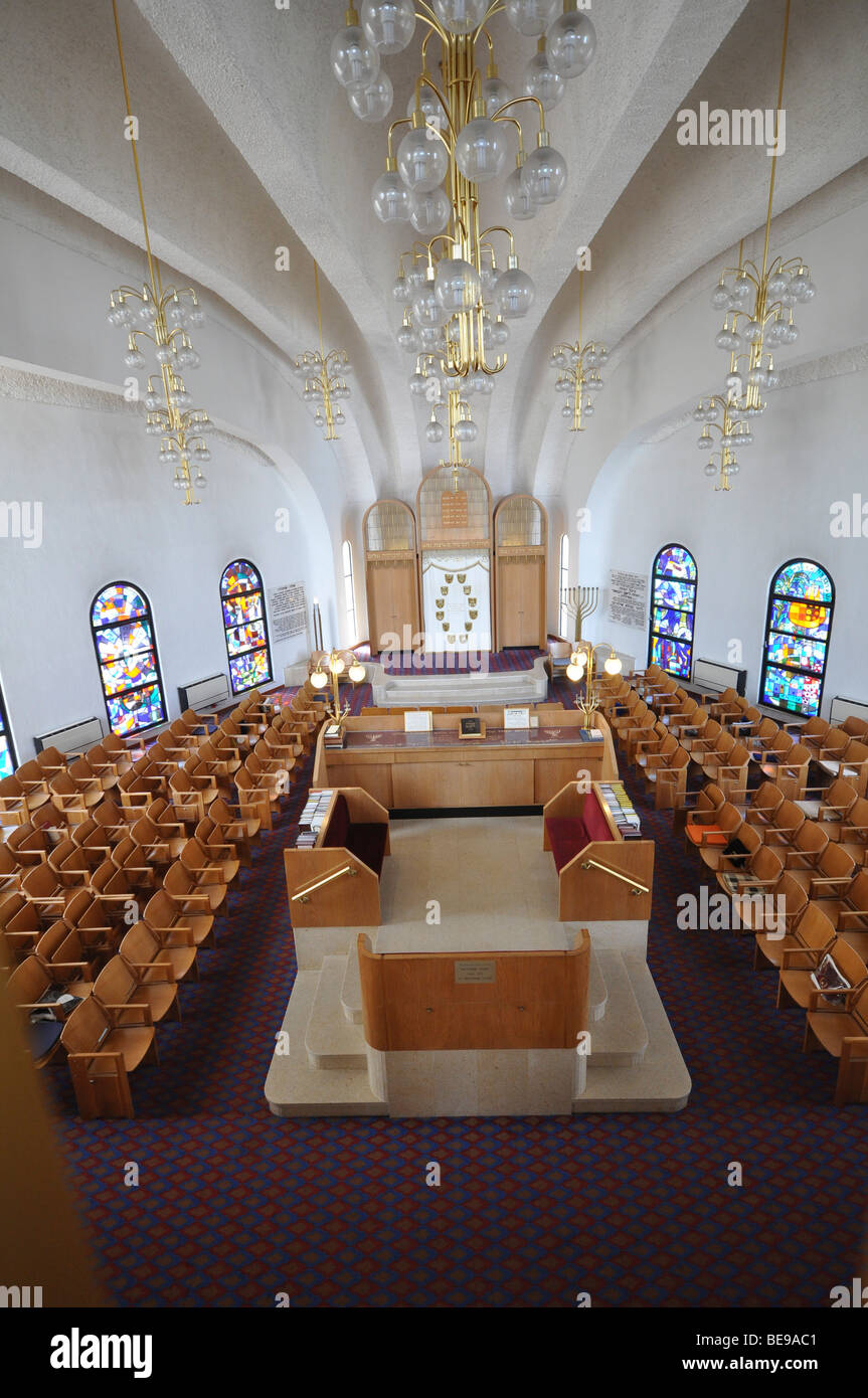 Israel, Tel Aviv, innere Heichal Yehuda - Halle von Juda Sepharadic Synagoge Stockfoto