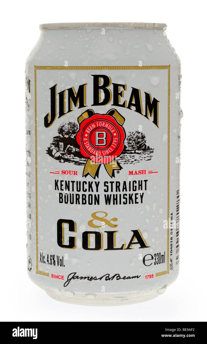 Jim Beam Bourbon und Cola Dose Stockfoto