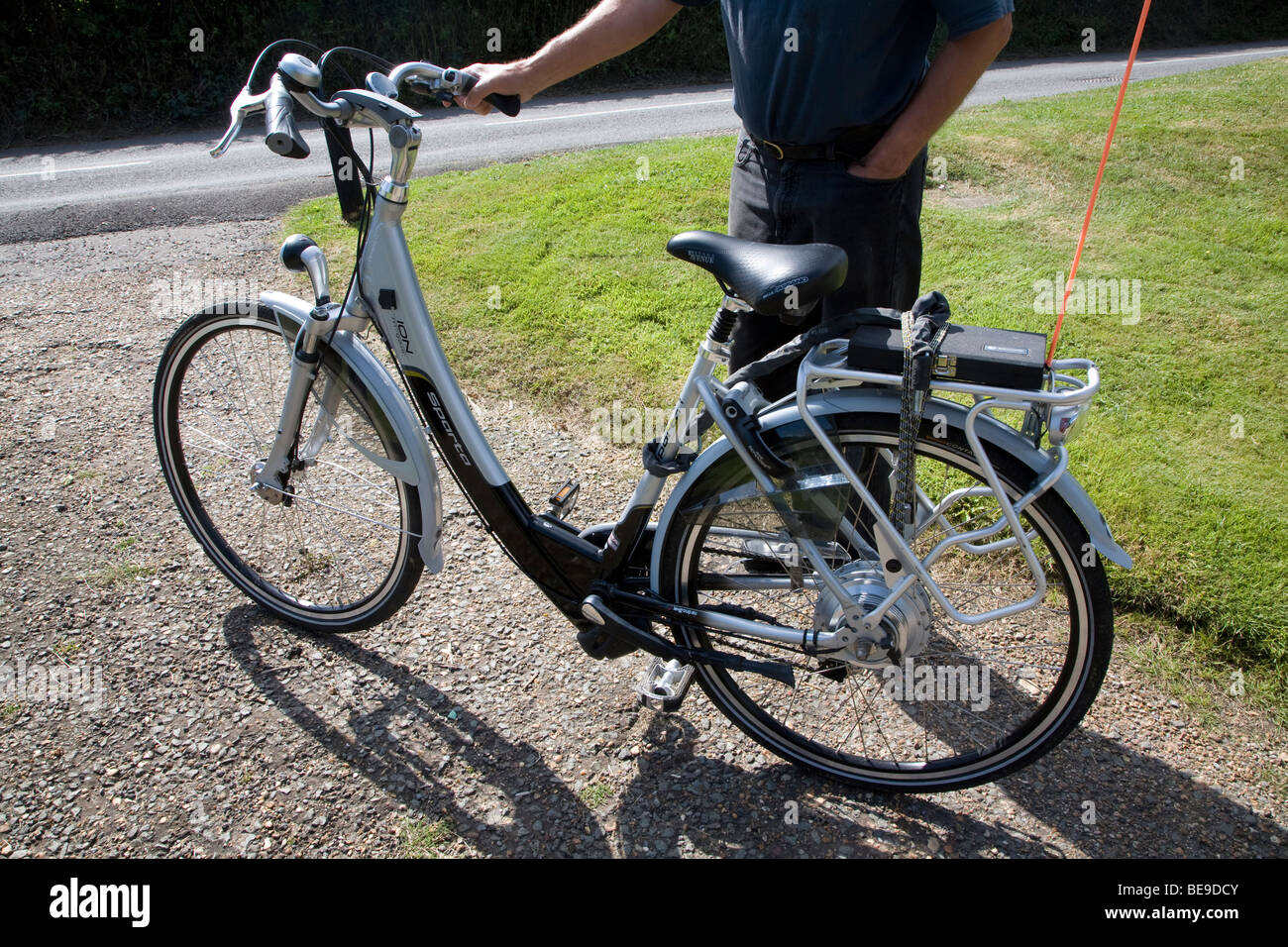 Elektrisch angetriebene Fahrrad Stockfoto
