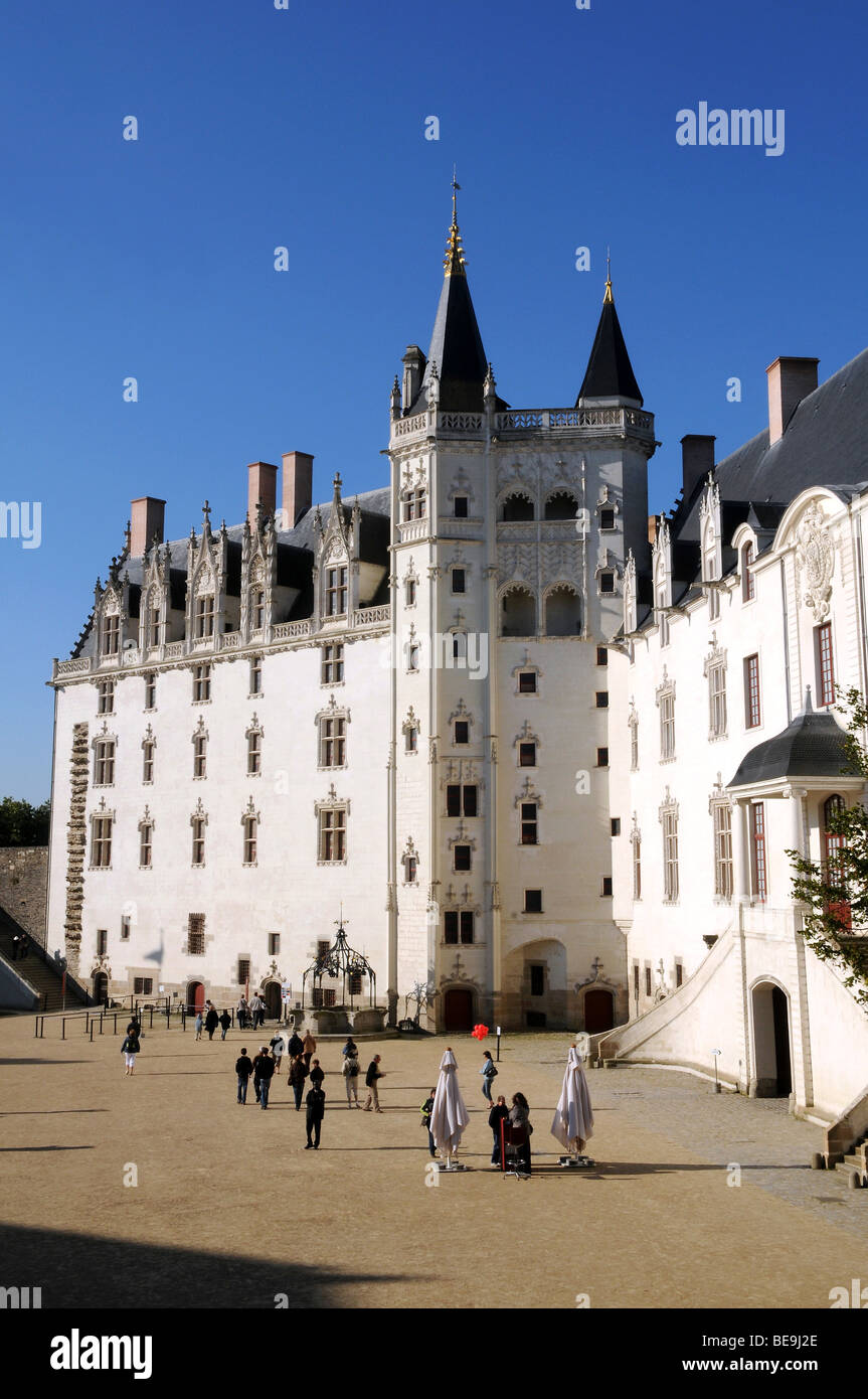 Nantes (44): der "Château des Ducs de Bretagne" (Schloss der Herzöge der Bretagne) Stockfoto