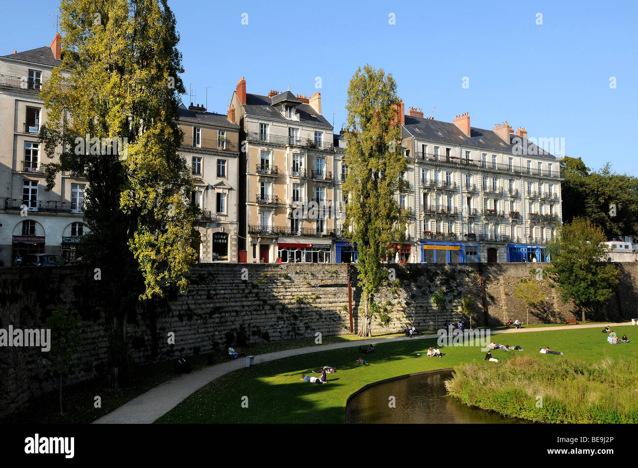 Nantes (44): Immobilien in der Straße "Rue Prémion" Stockfoto