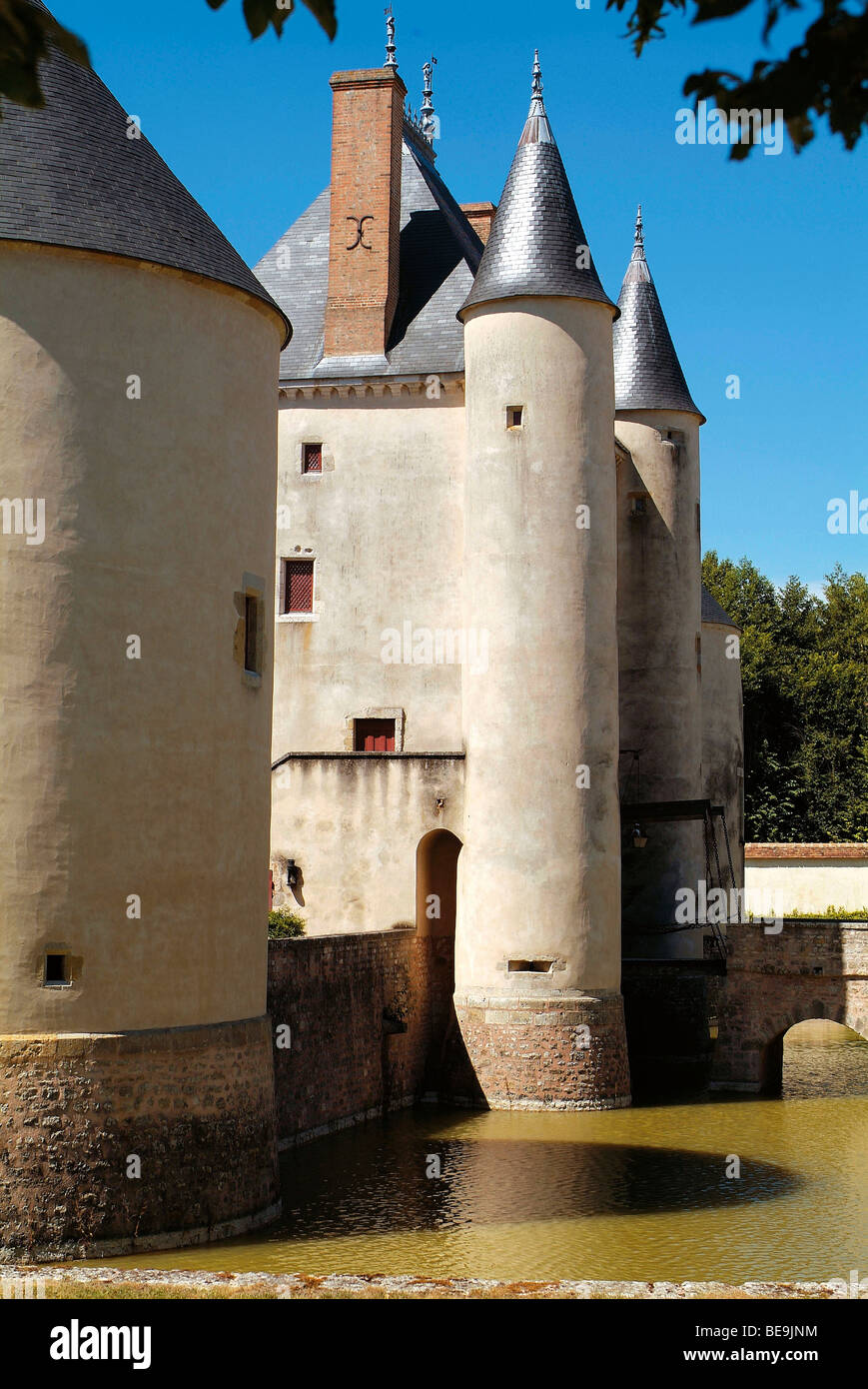 Chilleurs Aux Bois (45): 'Château de Chamerolles' Burg Stockfoto