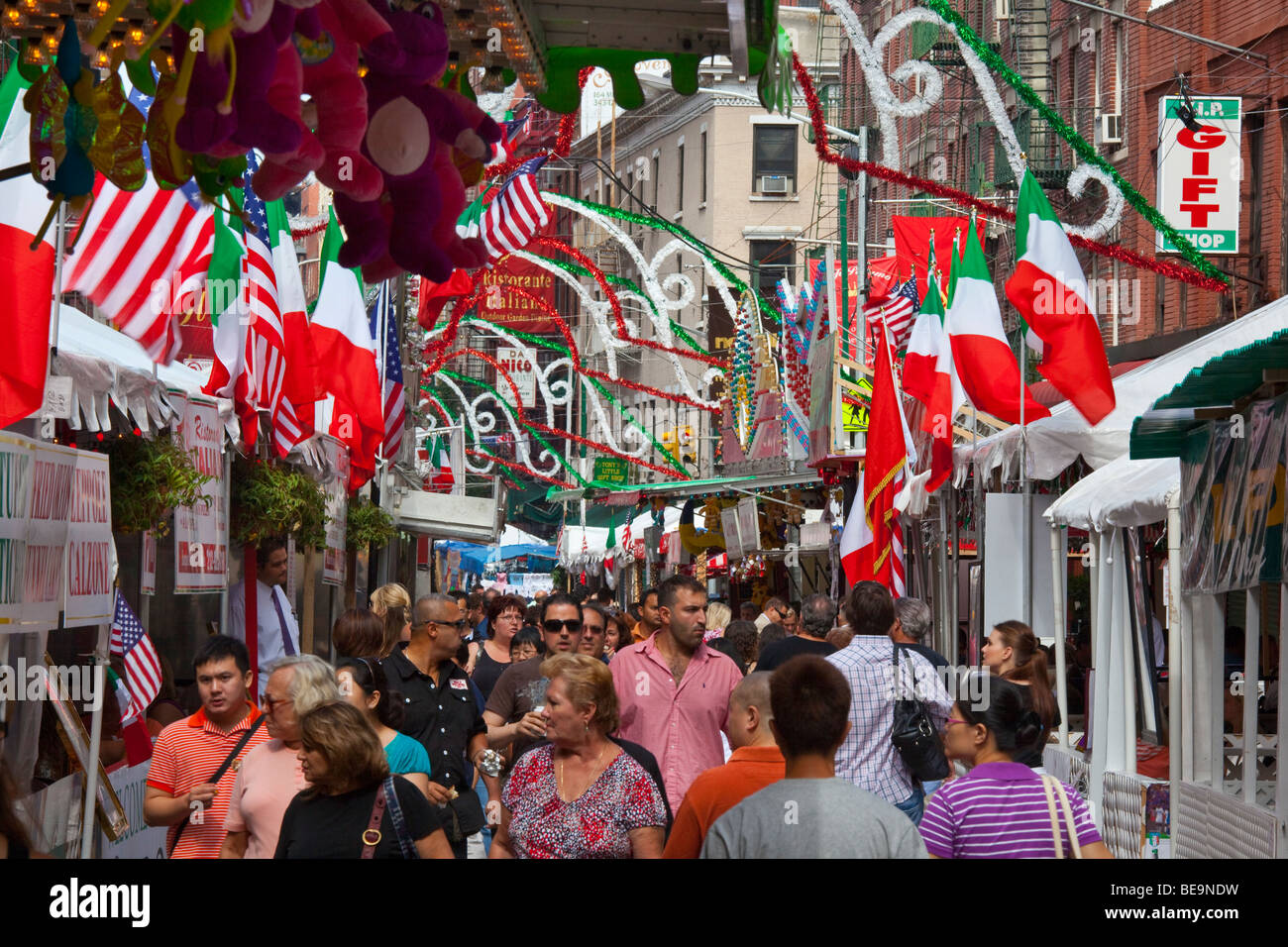 Fest Des San Gennaro Festival In Little Italy In New York City Stockfotografie Alamy