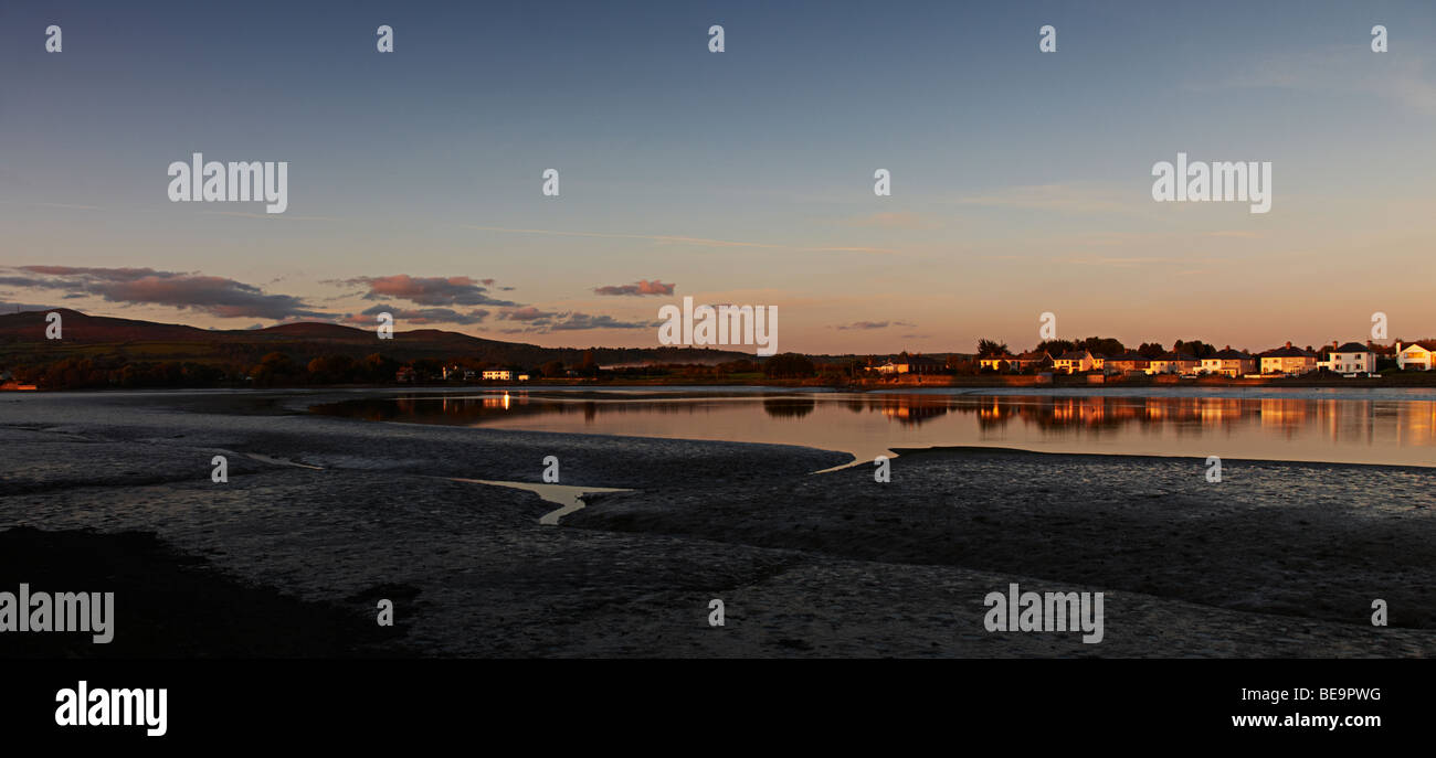 Sonnenuntergang, Dungarvan, County Waterford, Irland Stockfoto
