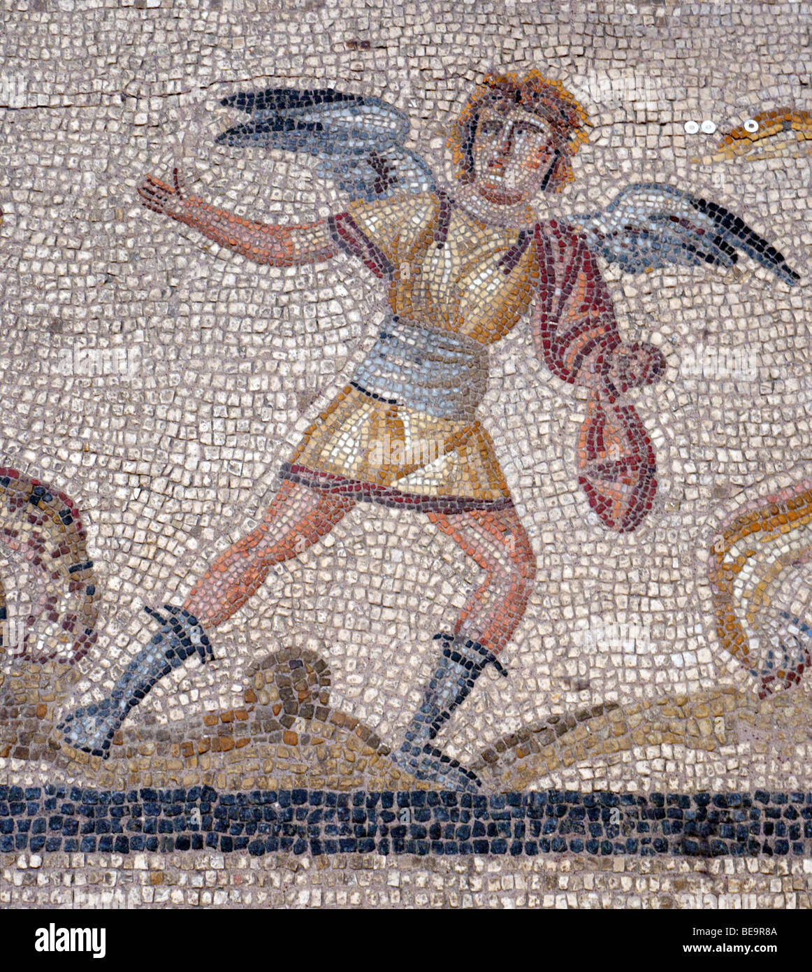 Mosaik im Stock am Markttor von Milet im Pergamonmuseum auf der Museumsinsel in Berlin Deutschland Stockfoto