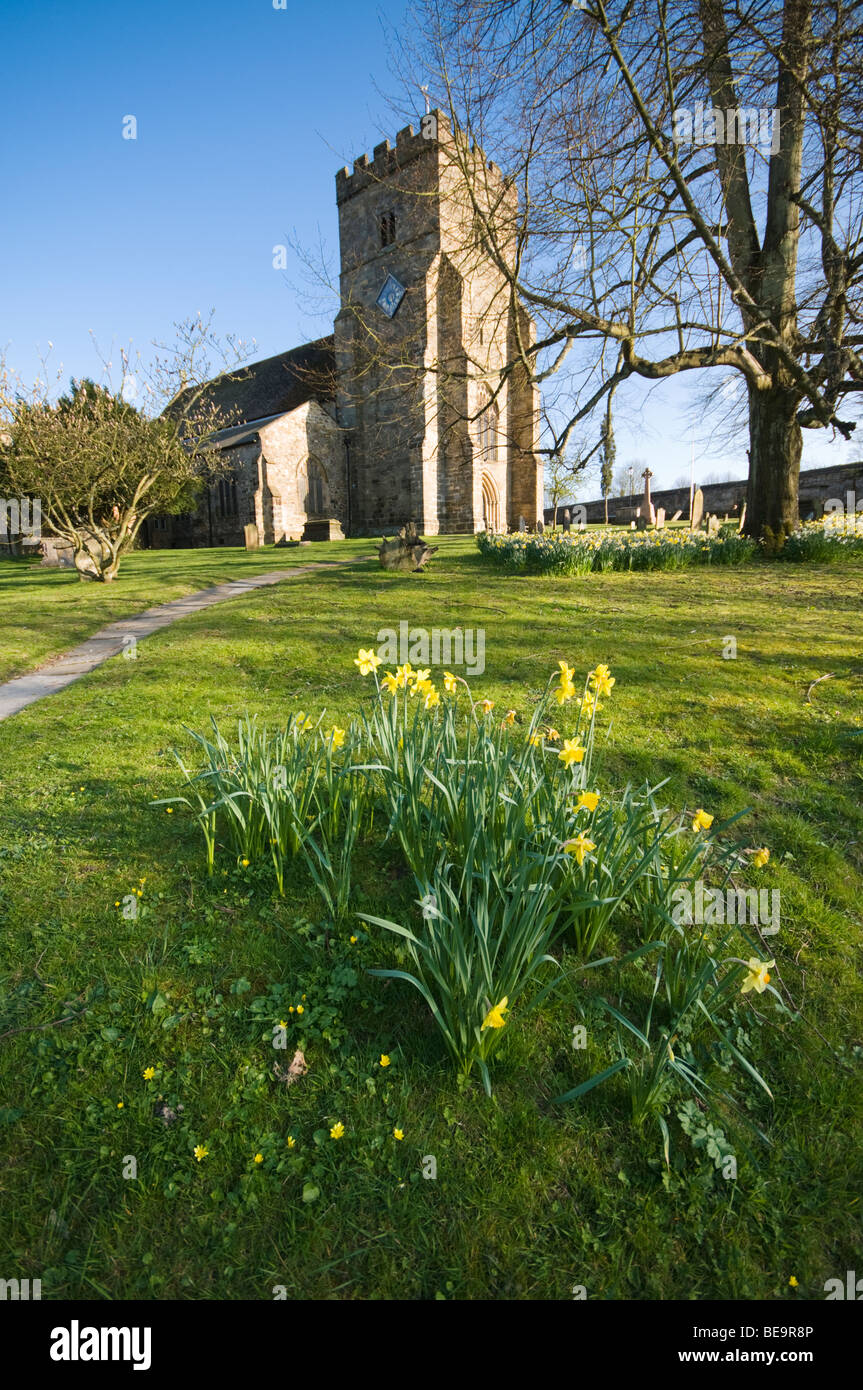 Die Pfarrkirche der Hl. Maria der Jungfrau, Schlacht, Ostsussex Stockfoto