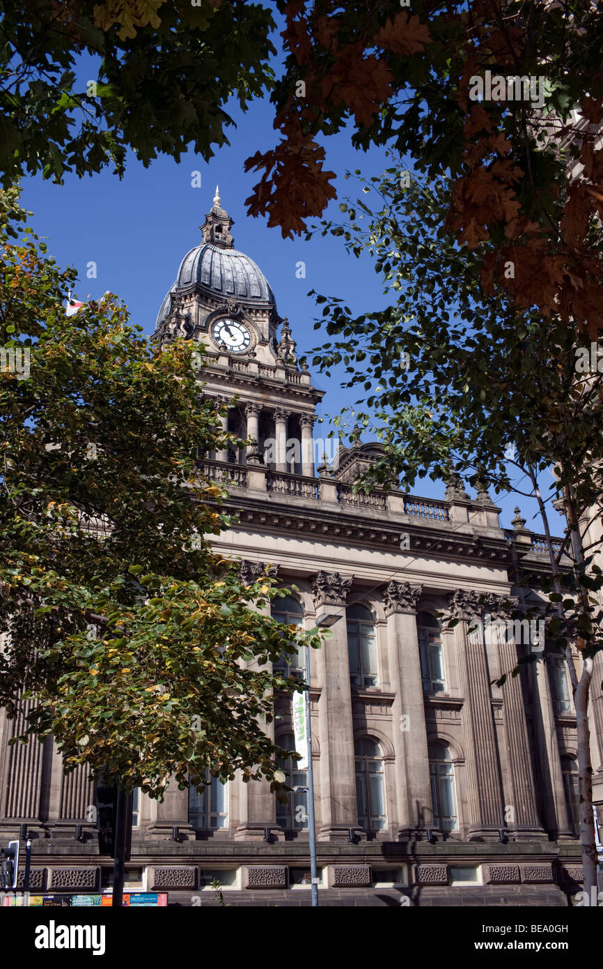 Leeds Town Hall, Leeds, West Yorkshire UK Stockfoto