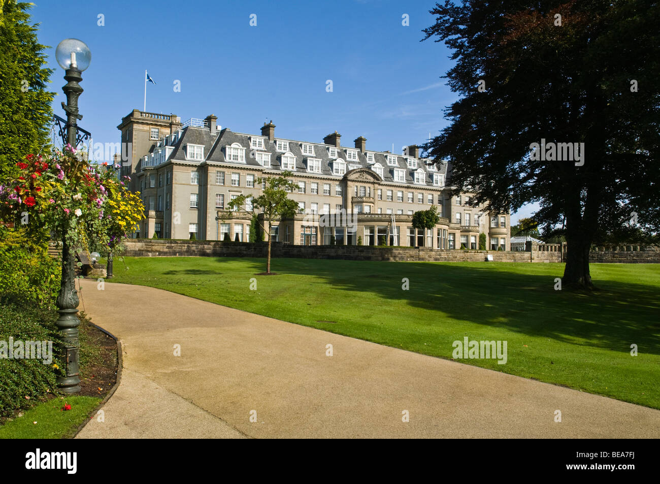 dh Gleneagles Hotel AUCHTERARDER PERTHSHIRE Gebäude und Gärten Luxus schottische Hotels schottland Hochland teuer Stockfoto