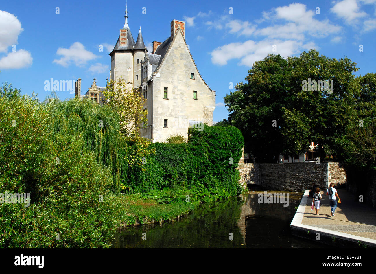 Evreux (27): Ufer des Flusses Iton Stockfoto