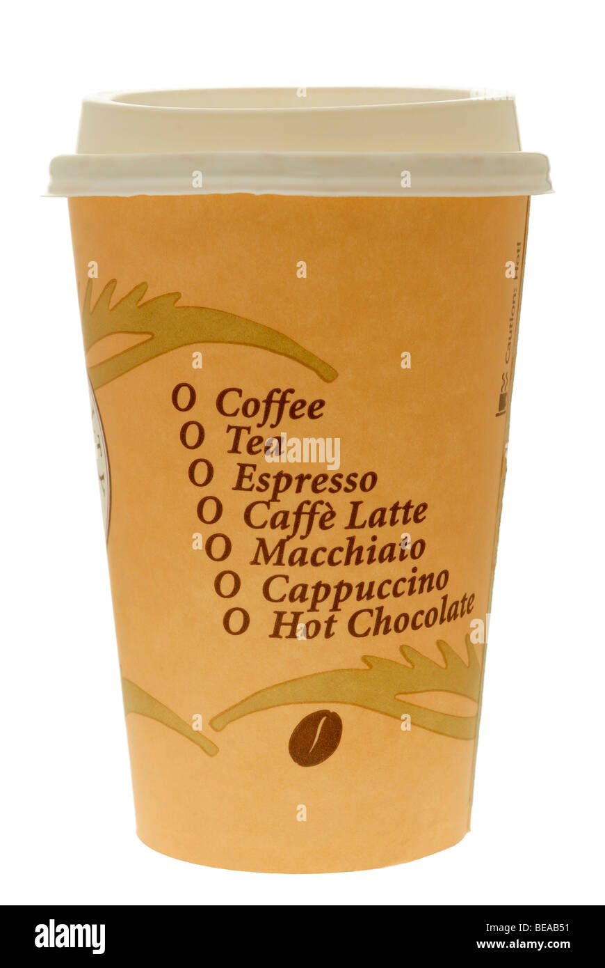 Take Away Heißgetränk - Aug 2009 Stockfoto