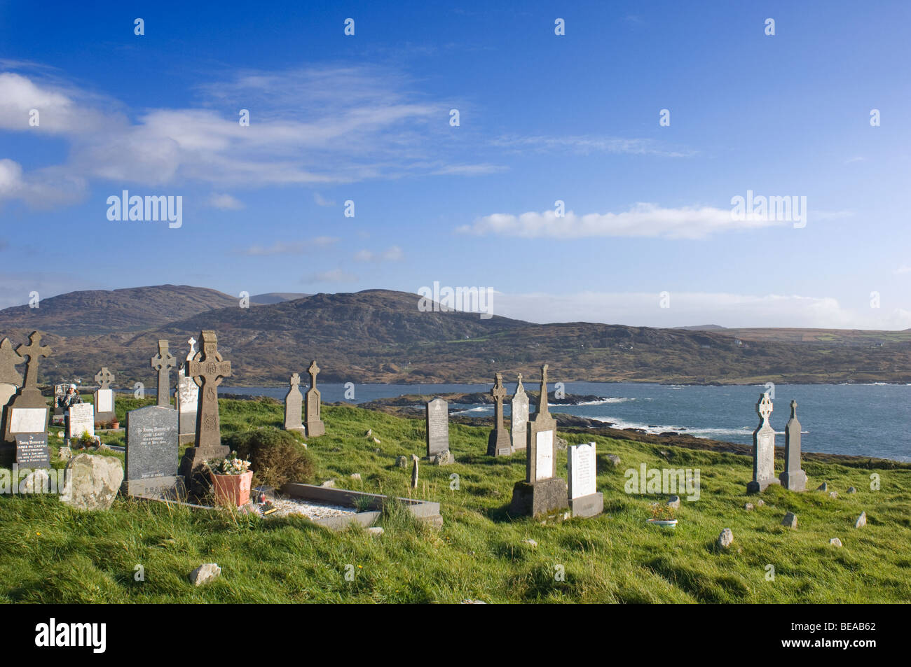 Irischen Friedhof Stockfoto