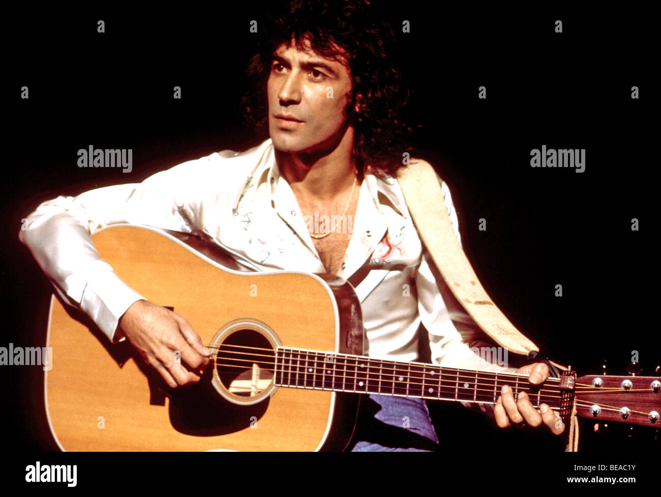 ALBERT HAMMOND Gibraltar stammende Musiker im Jahr 1973 er einen Hit mit Free Electric Band hatte Stockfoto