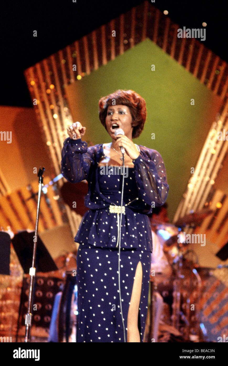 ARETHA FRANKLIN - US-Sängerin über 1972 Stockfoto