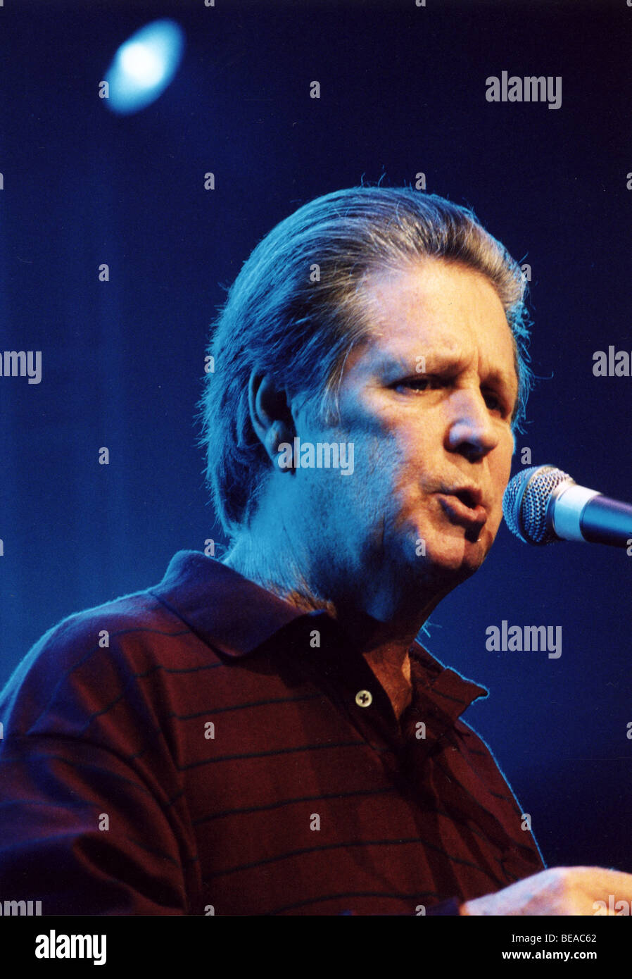 BRIAN WILSON - Ex-Beach Boys Gruppenmitglied in London im Februar 2004 für seine Lächeln-tour Stockfoto