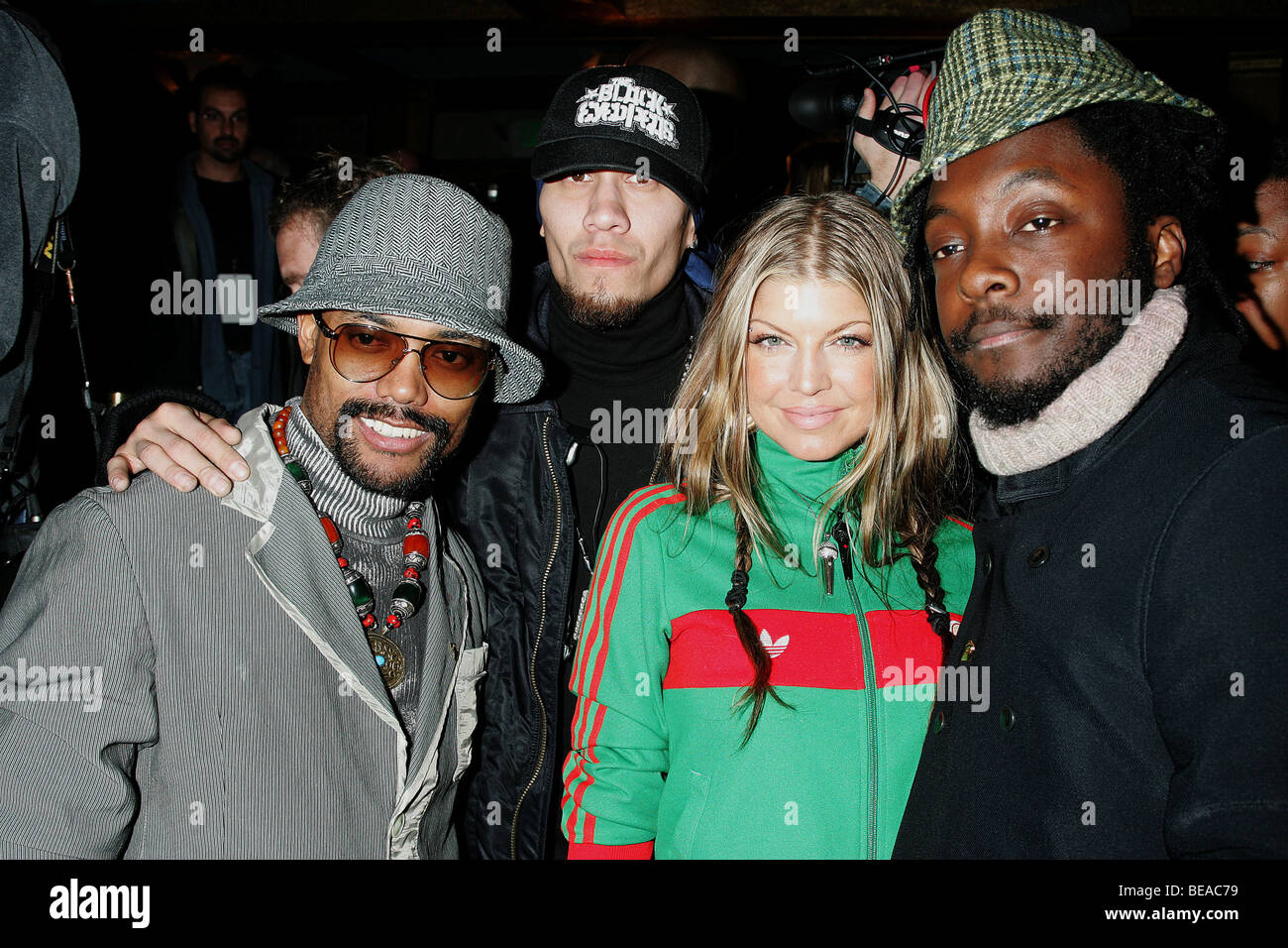 BLACK EYED PEAS - US-rock-Gruppe Stockfoto BLACK EYED PEAS - US-rock-Gruppe Stockfoto