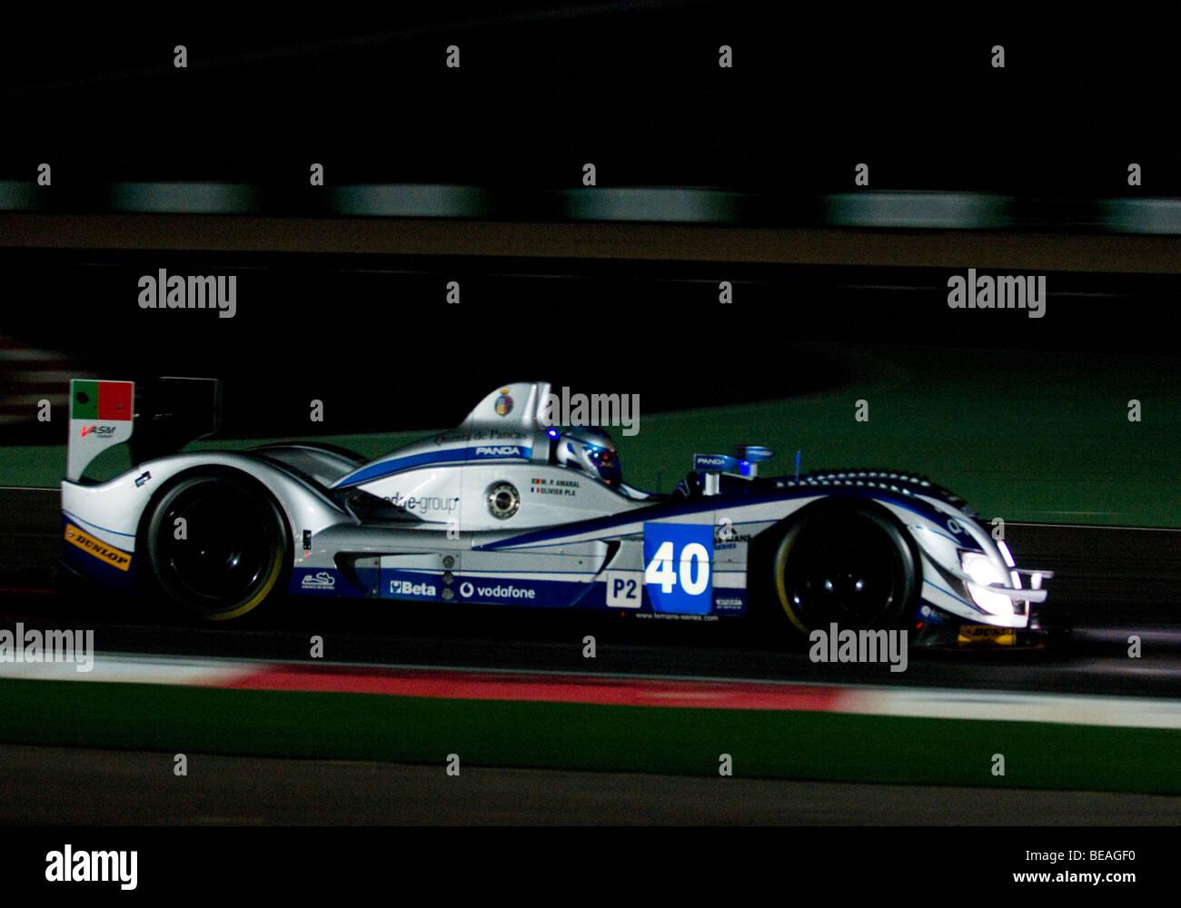 Der Le Mans Series 1000km der Algarve findet während der nachts im Autódromo Internacional do Algarve, in der Nähe von Portimão Stockfoto