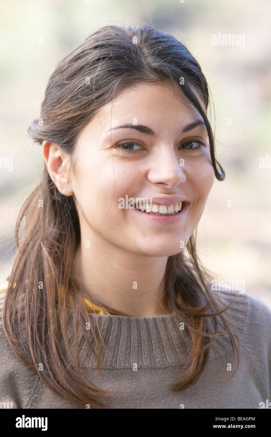 junge Frau Quinta De La Rosa Douro Portugal Stockfoto