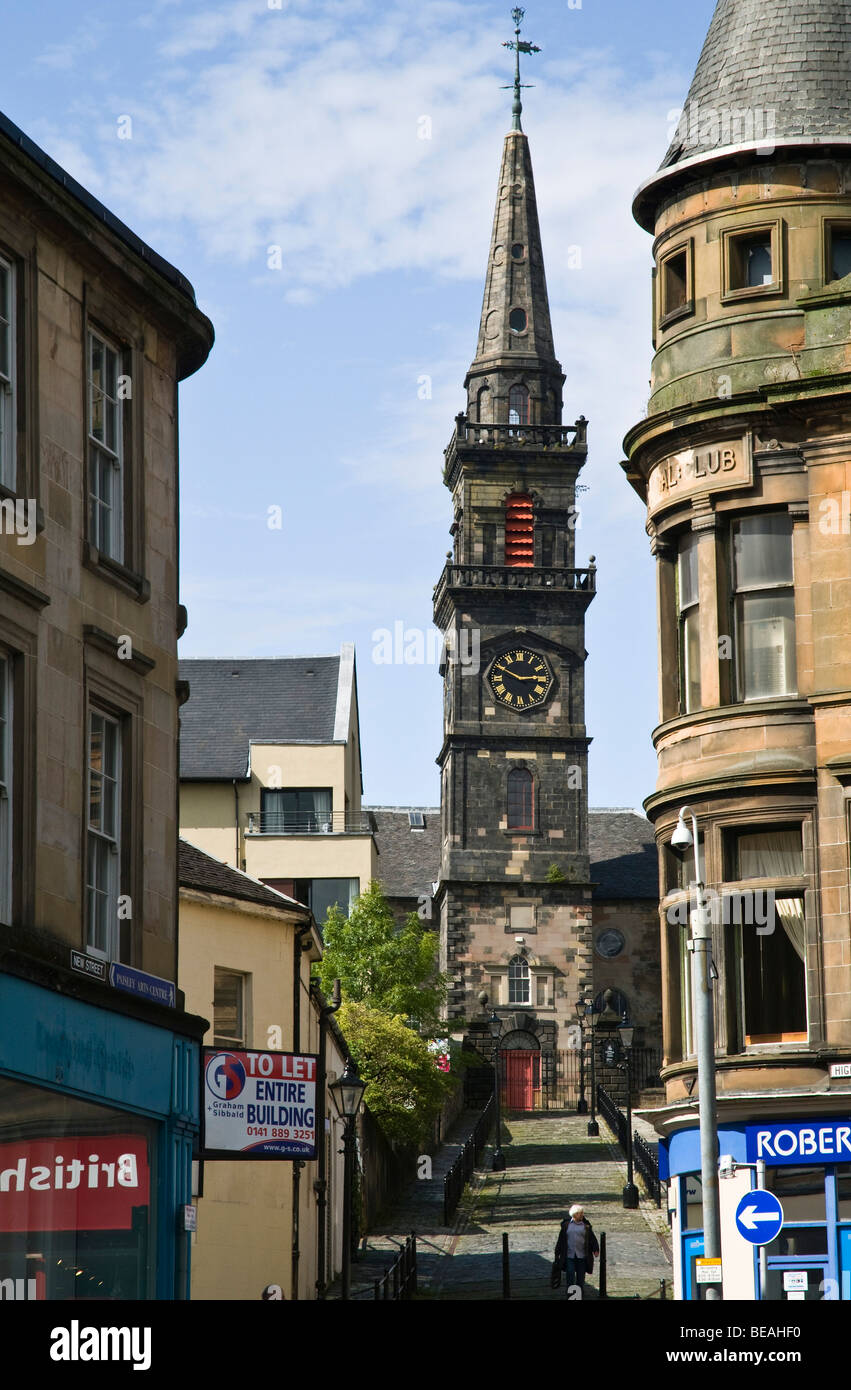 Dh Oakshaw Trinity Church PAISLEY RENFREWSHIRE Hohe Kirche Hill Schottland Stockfoto