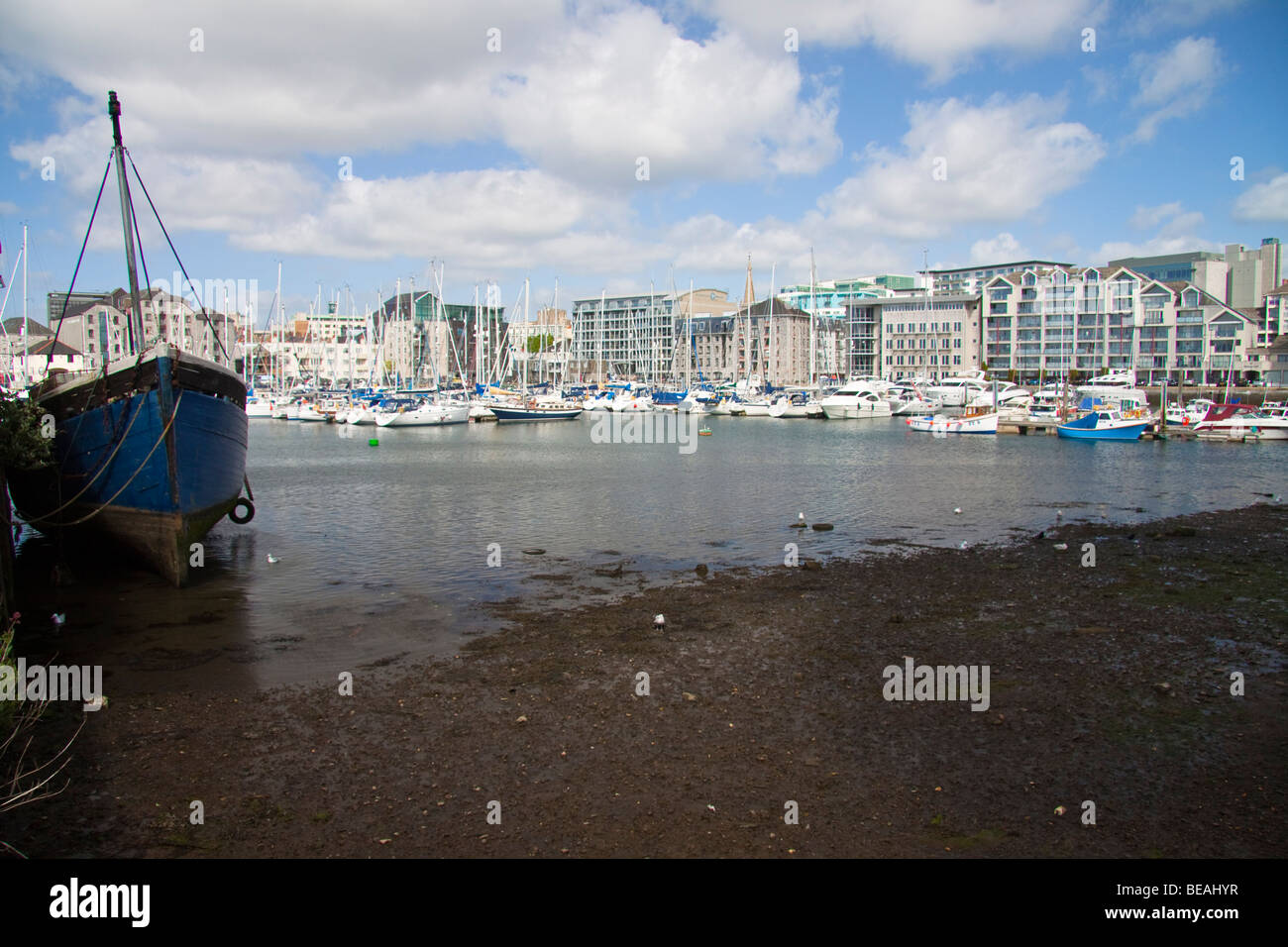 Sutton Harbour Marina, Plymouth, England, UK Stockfoto