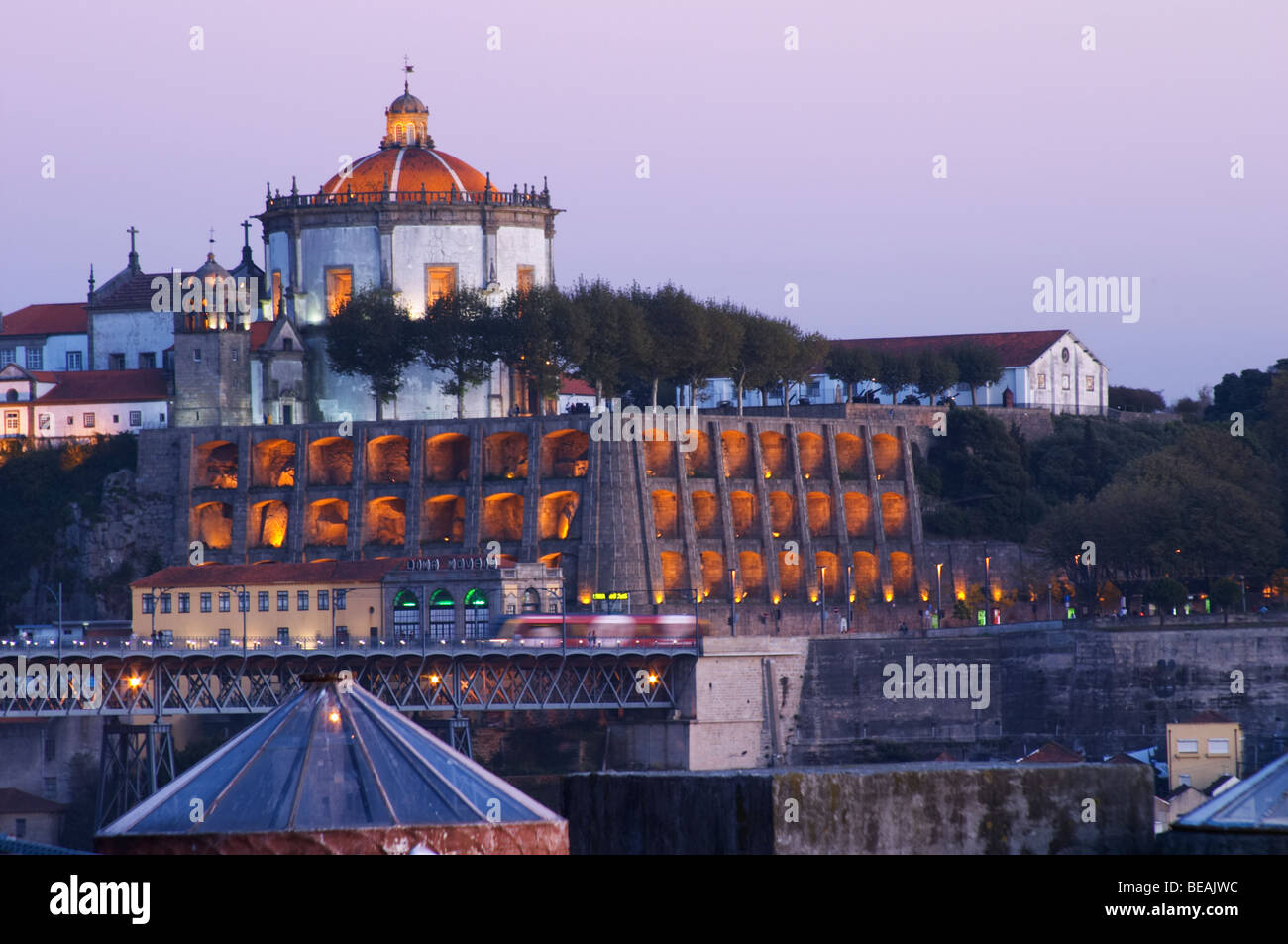 Na Sra da Serra do pilar Kloster Vila Nova De Gaia Porto Portugal Stockfoto