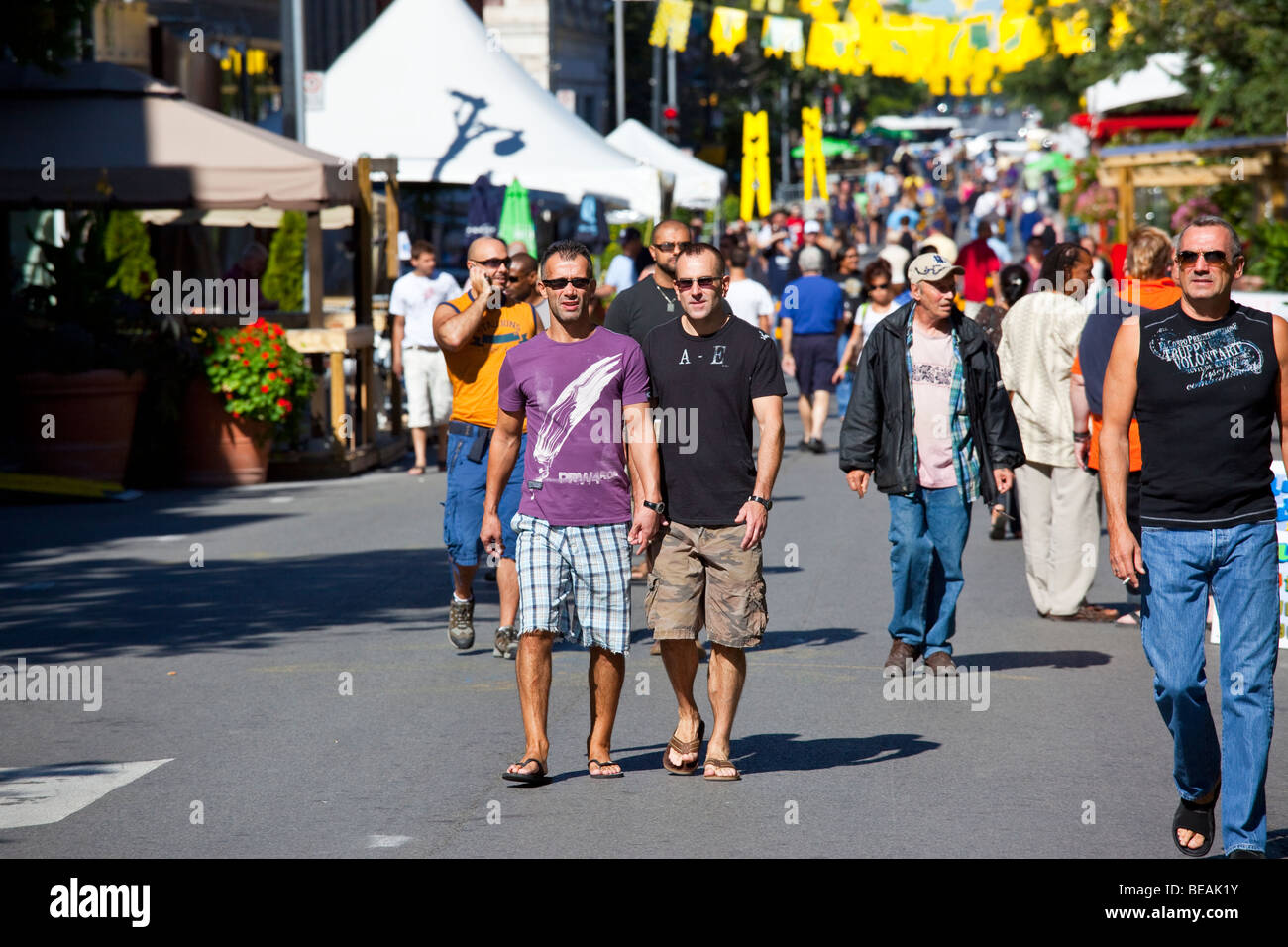 Le Village Gai oder gay Village im Montreal Kanada Stockfoto