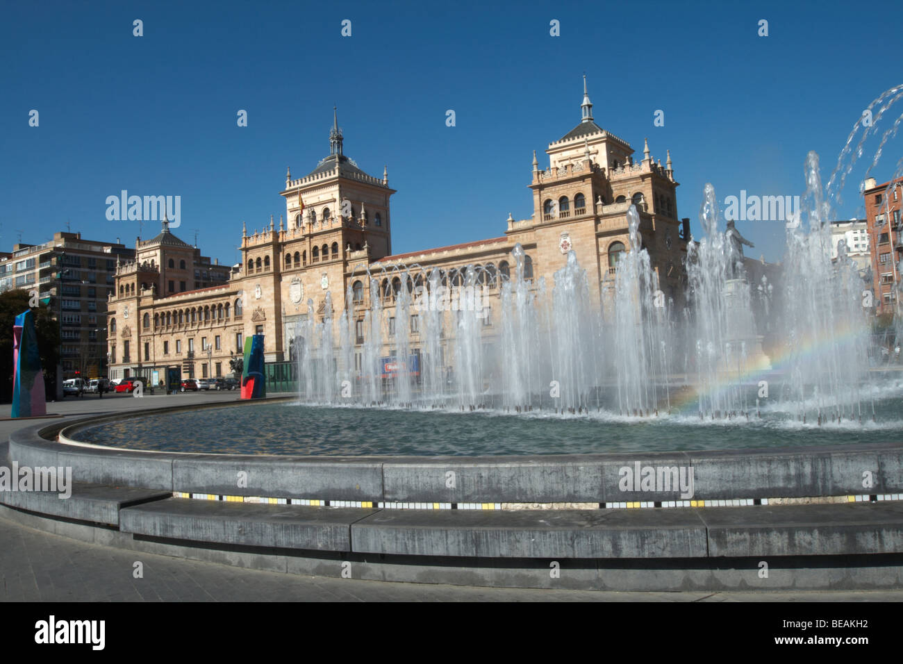 Plaza Zorilla Academia de Caballeria Valladolid Spanien Kastilien und leon Stockfoto