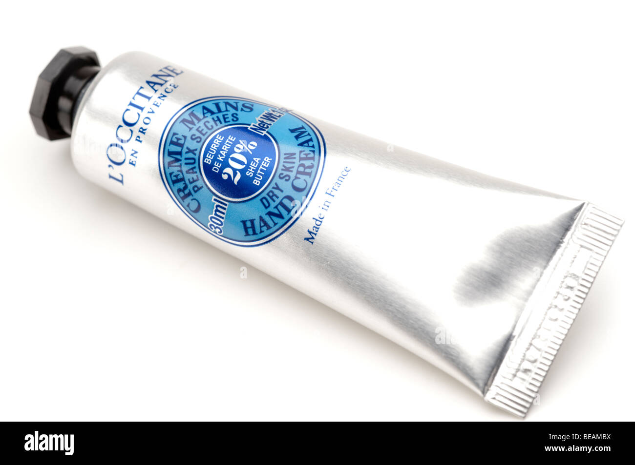 L'Occitane trockene Haut Handcreme Tube Stockfoto