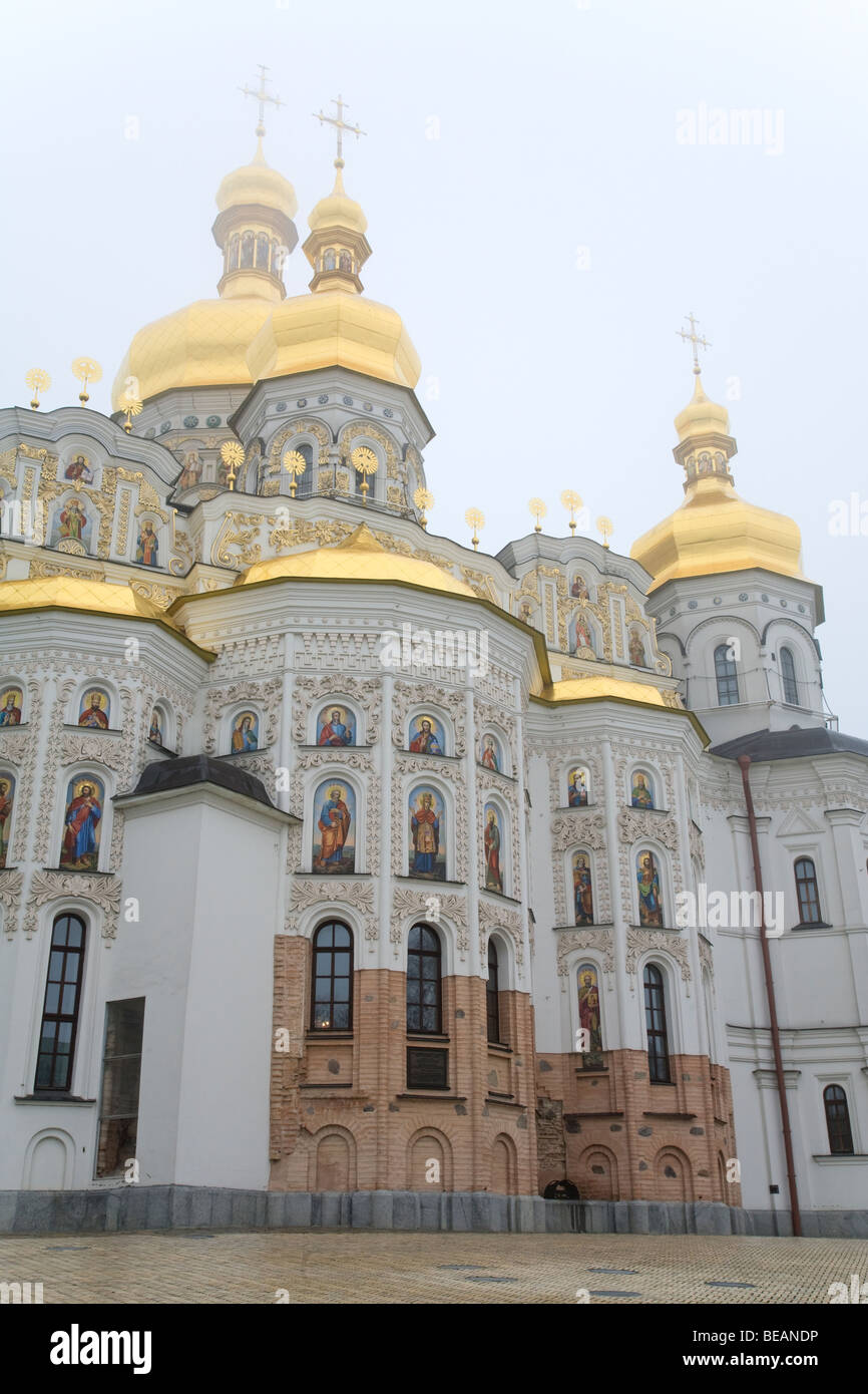 Stumpf Herbsttag "Kyjevo-Pecherska Lavra" Ansicht (Ukrainisch-orthodoxen Kirche, Kiev, Ukraine) Stockfoto