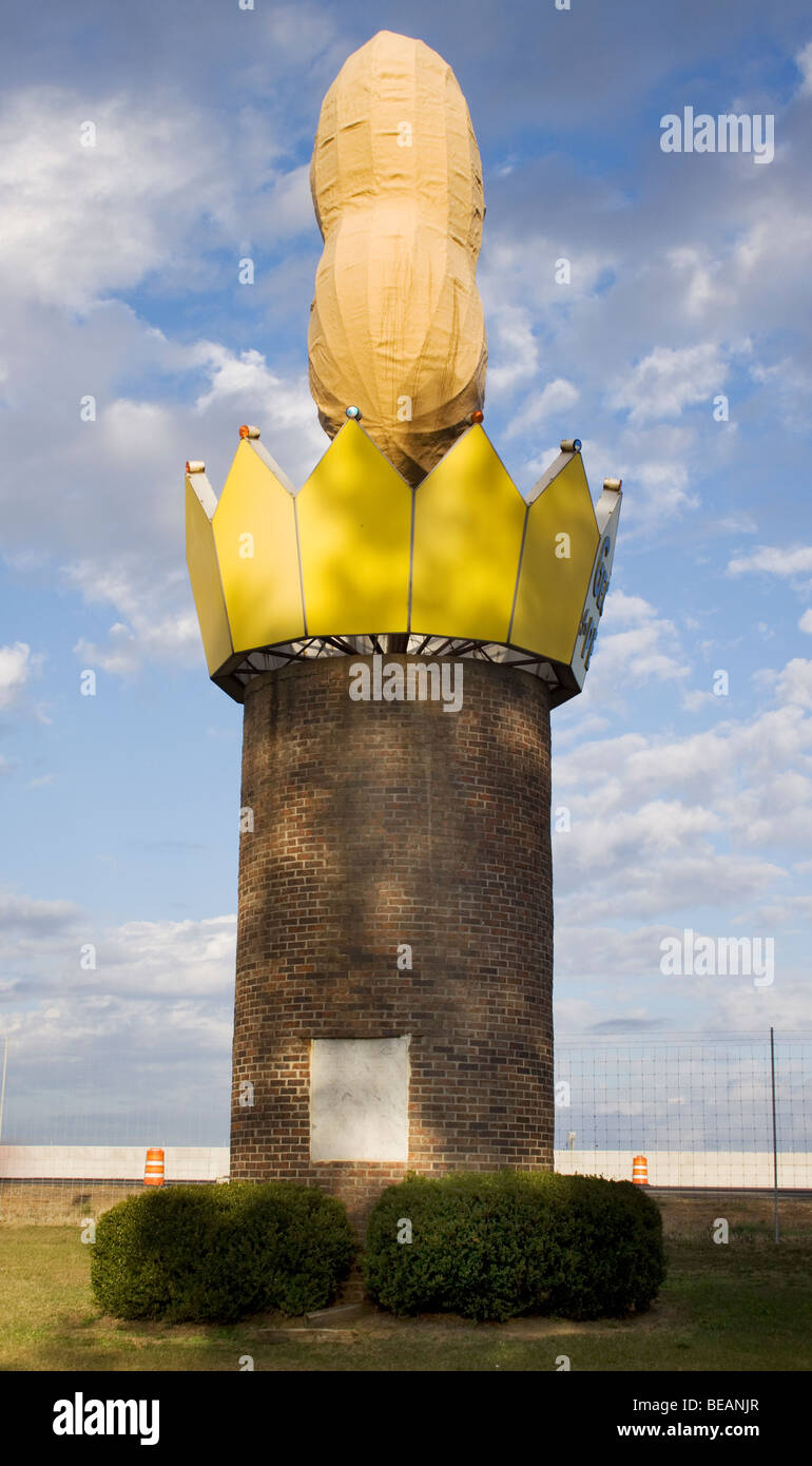 Weltweit größte Erdnuss in Ashburn Georgien Stockfoto