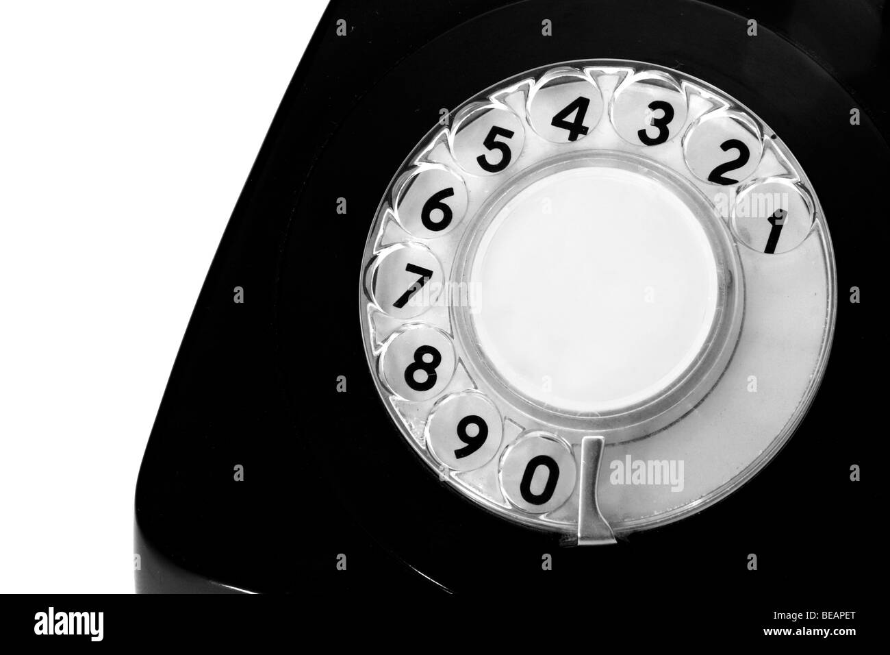 Anzahl der einem antiquierten Handy-display Stockfoto