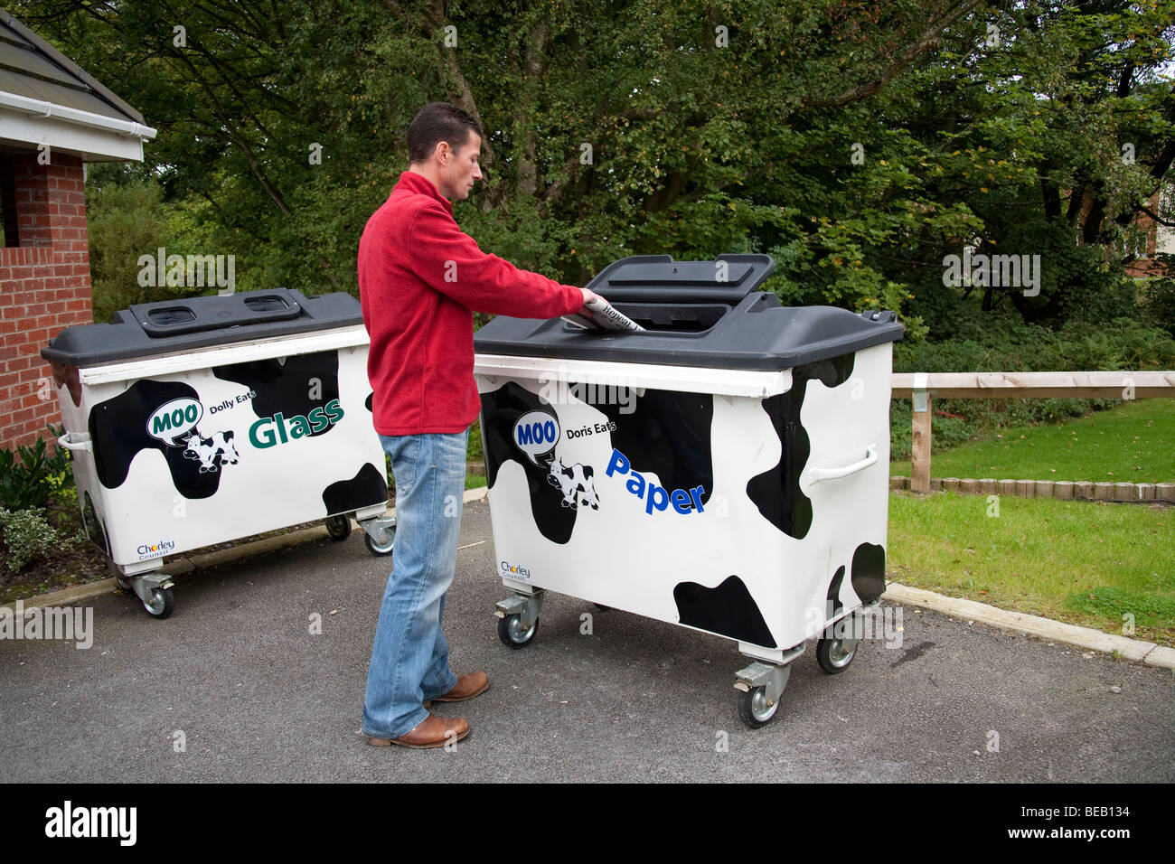 Chorley Rat verweigern Sammelbehälter Stockfoto