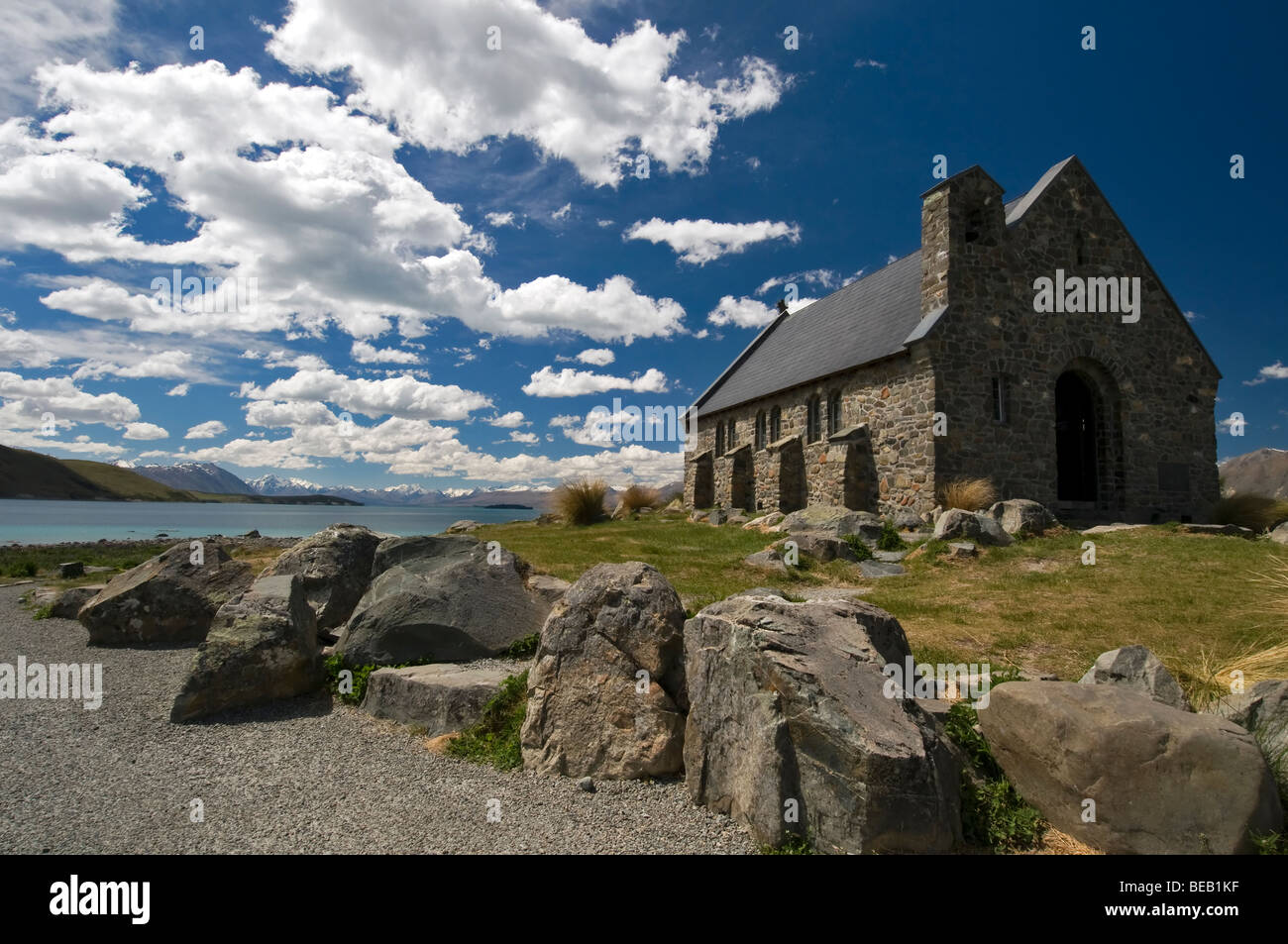 Kirche der gute Hirte, Lake Tekapo, Neuseeland Stockfoto