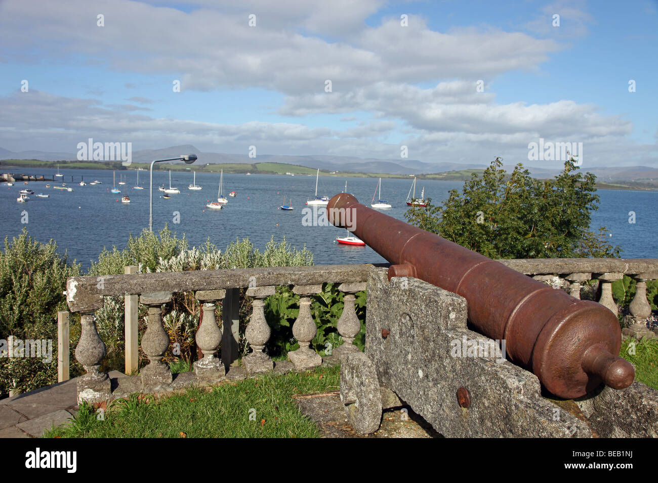 Bantry House Kanone, Bantry Bay, West Cork, Irland Stockfoto