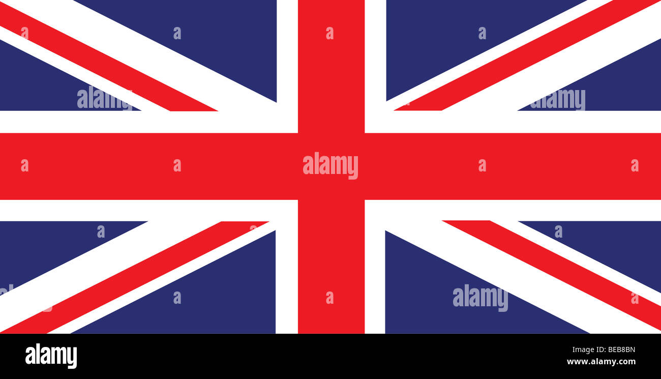 Flagge von Großbritannien Stockfoto