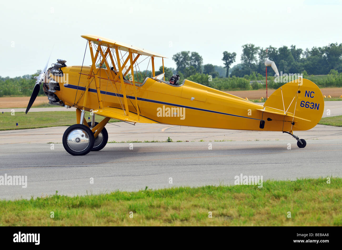 Besteuerung von Vintage Flugzeug Stockfoto