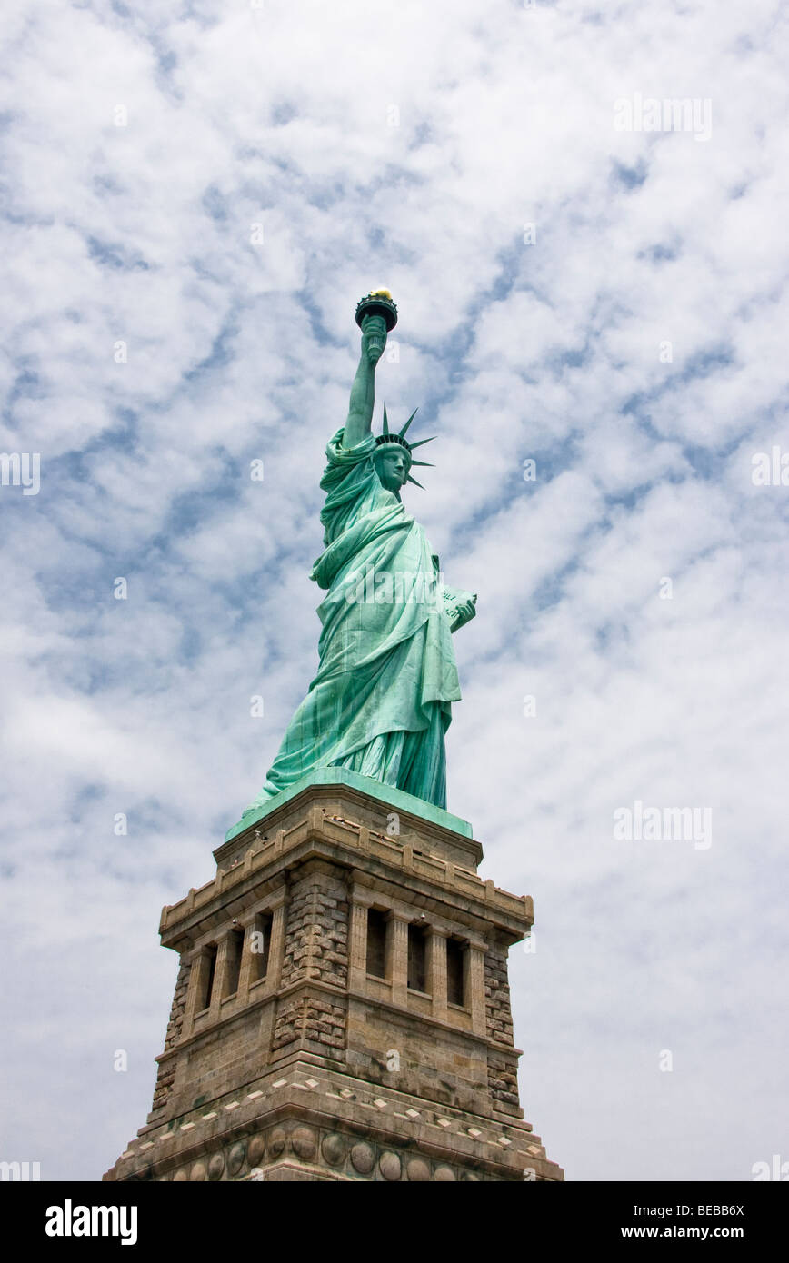 "Statue of Liberty" auf "Liberty Island" in "New York City", "New York". Stockfoto