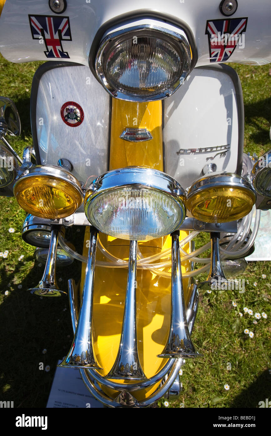 Lambretta Roller TV175 datiert 1962 in Abergavenny steam fair Wales UK Stockfoto