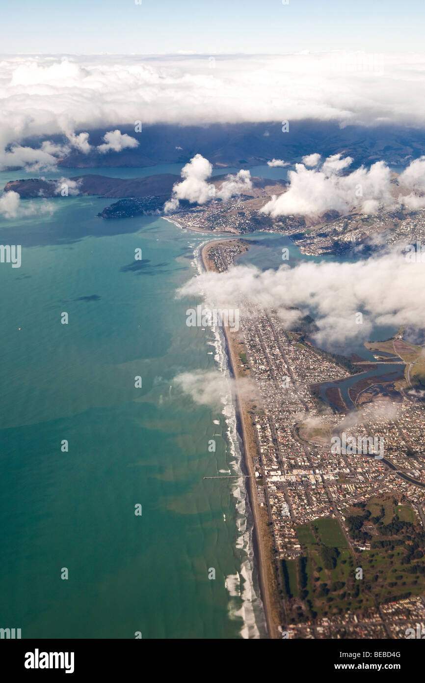 Luftaufnahme der Küste Neuseeland Stockfoto