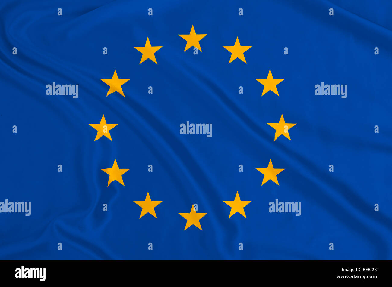 Fahne der Europäischen union Stockfoto