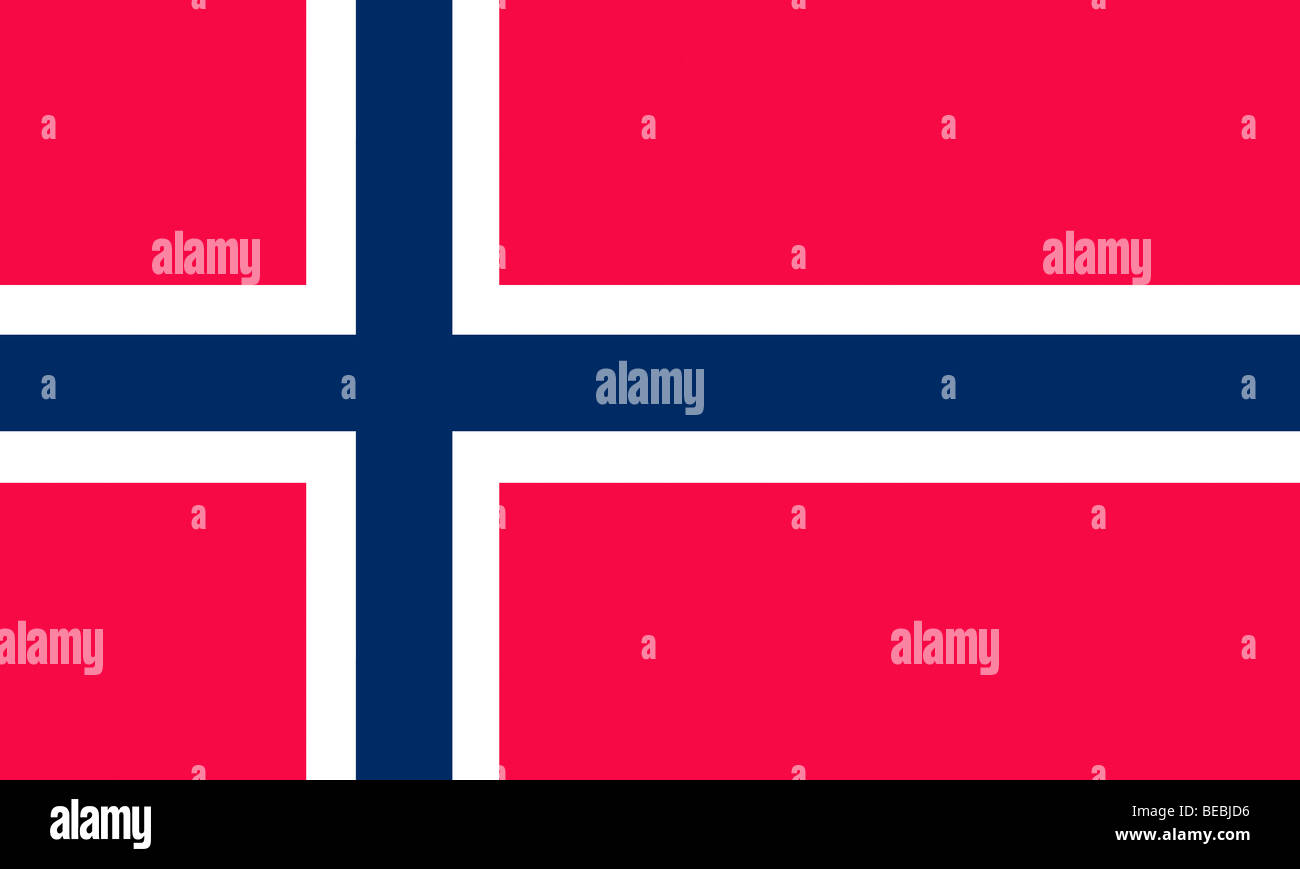 Flagge Norwegen Illustration Stockfoto