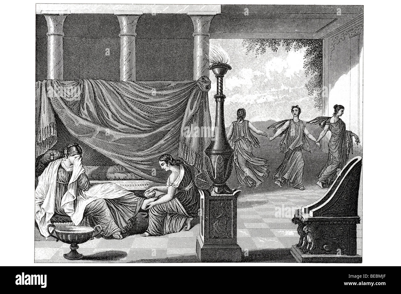 Zeremonie bei einer griechischen Hochzeit griechische Tänzerin Stockfoto