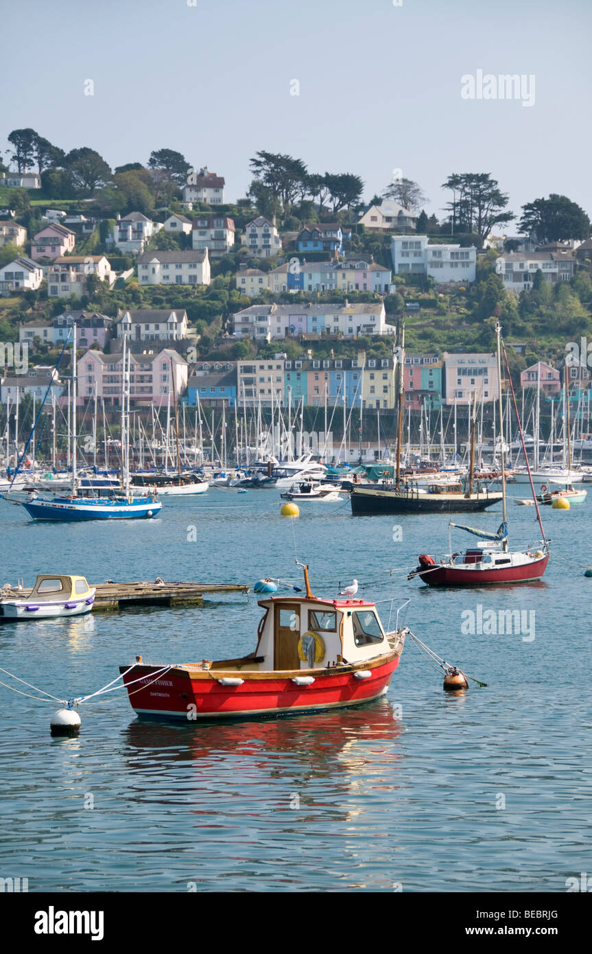 Blick auf Kingswear von Dartmouth, Devon, UK Stockfoto