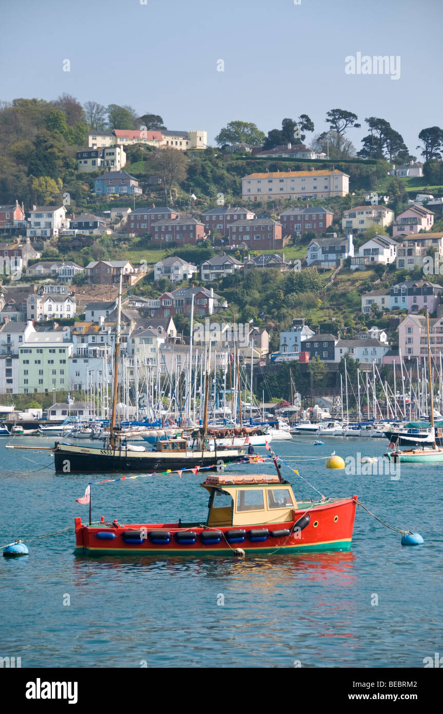 Blick auf Kingswear von Dartmouth, Devon, UK Stockfoto